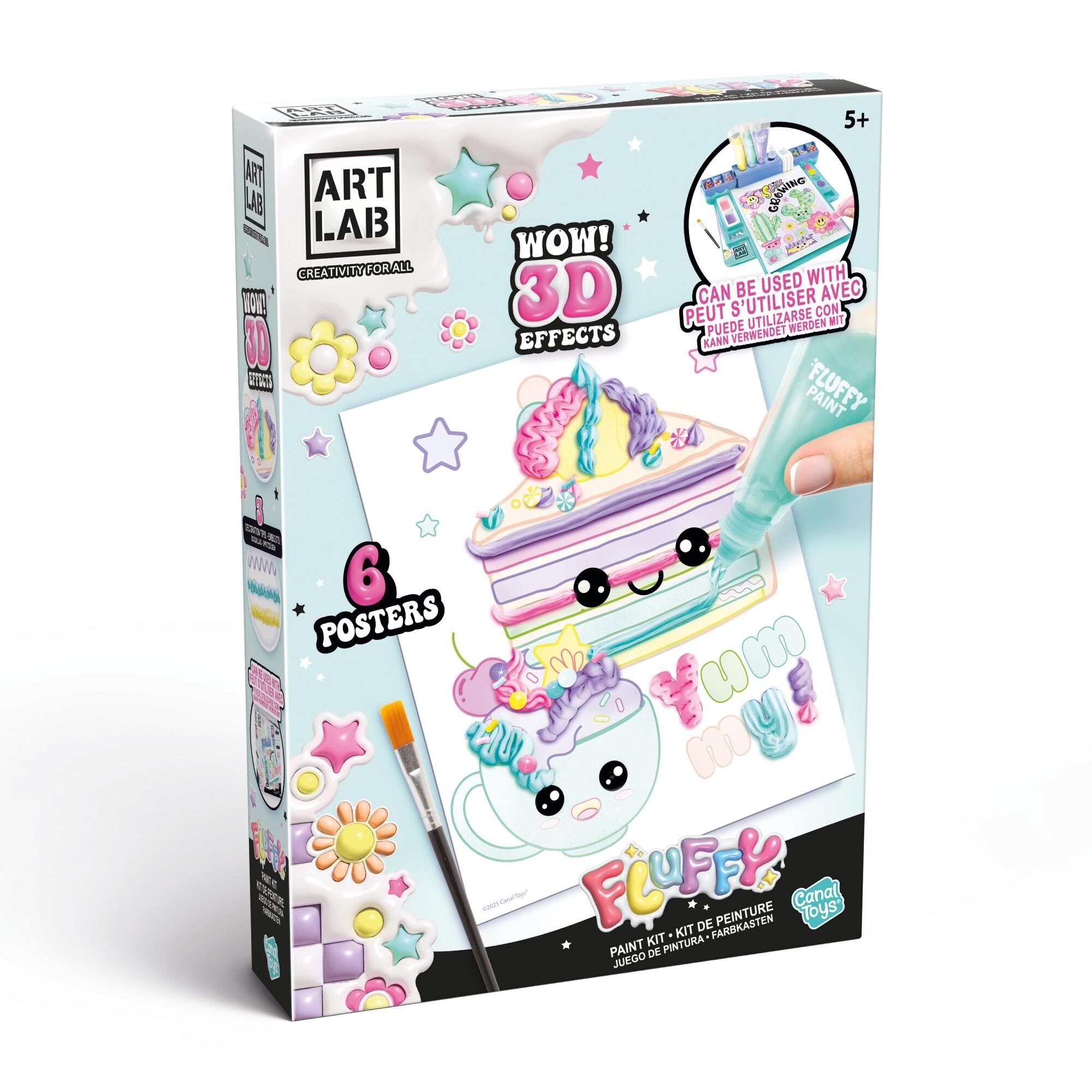 Art Lab Fluffy Paint Kit - Kreativ Spiele 123019