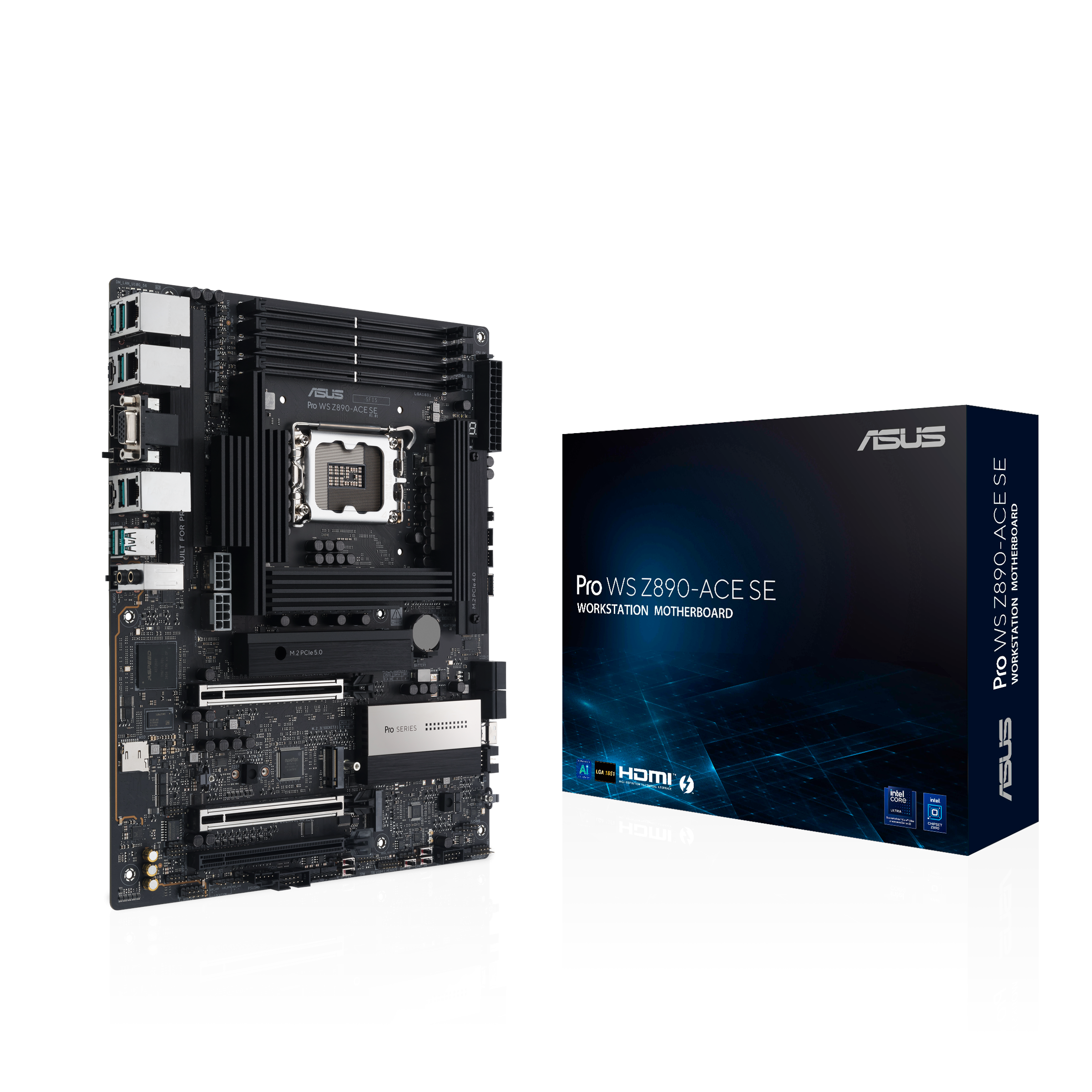 Asus Pro WS Z890-ace SE Mainboard - Intel Z890 - Intel Lga1851 - Ddr5 Ram - Atx 90mb1jc0-m0eay0