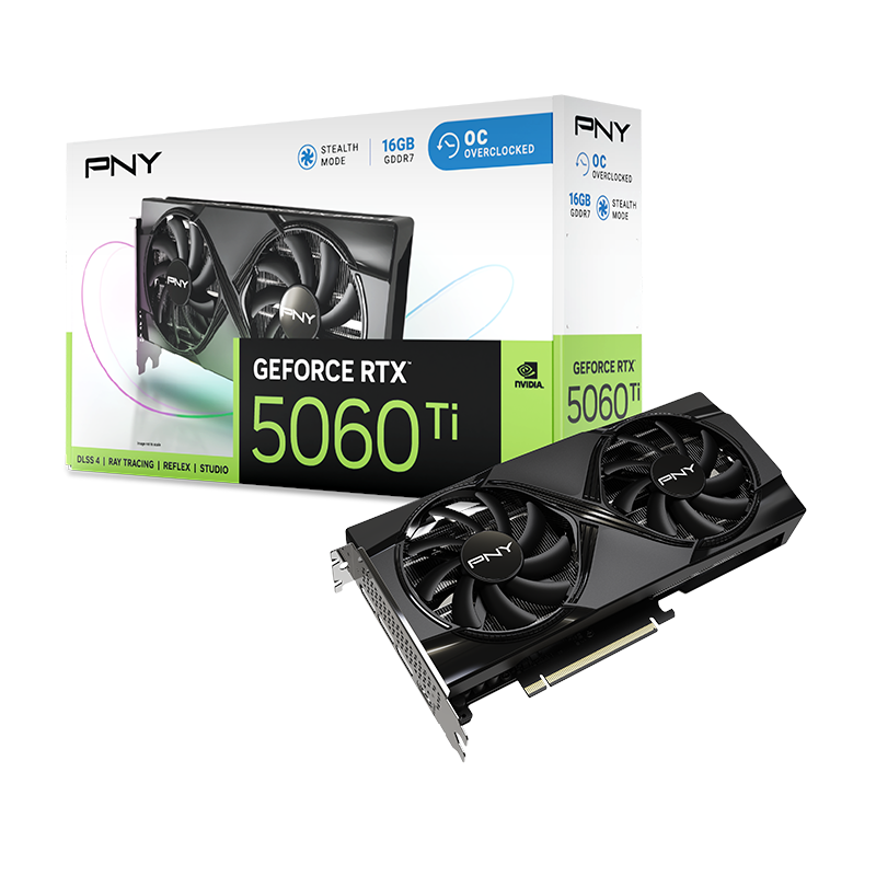 Pny Geforce Rtx 5060 Ti Dual Fan OC - 16gb Gddr7 Ram - Grafikkarte