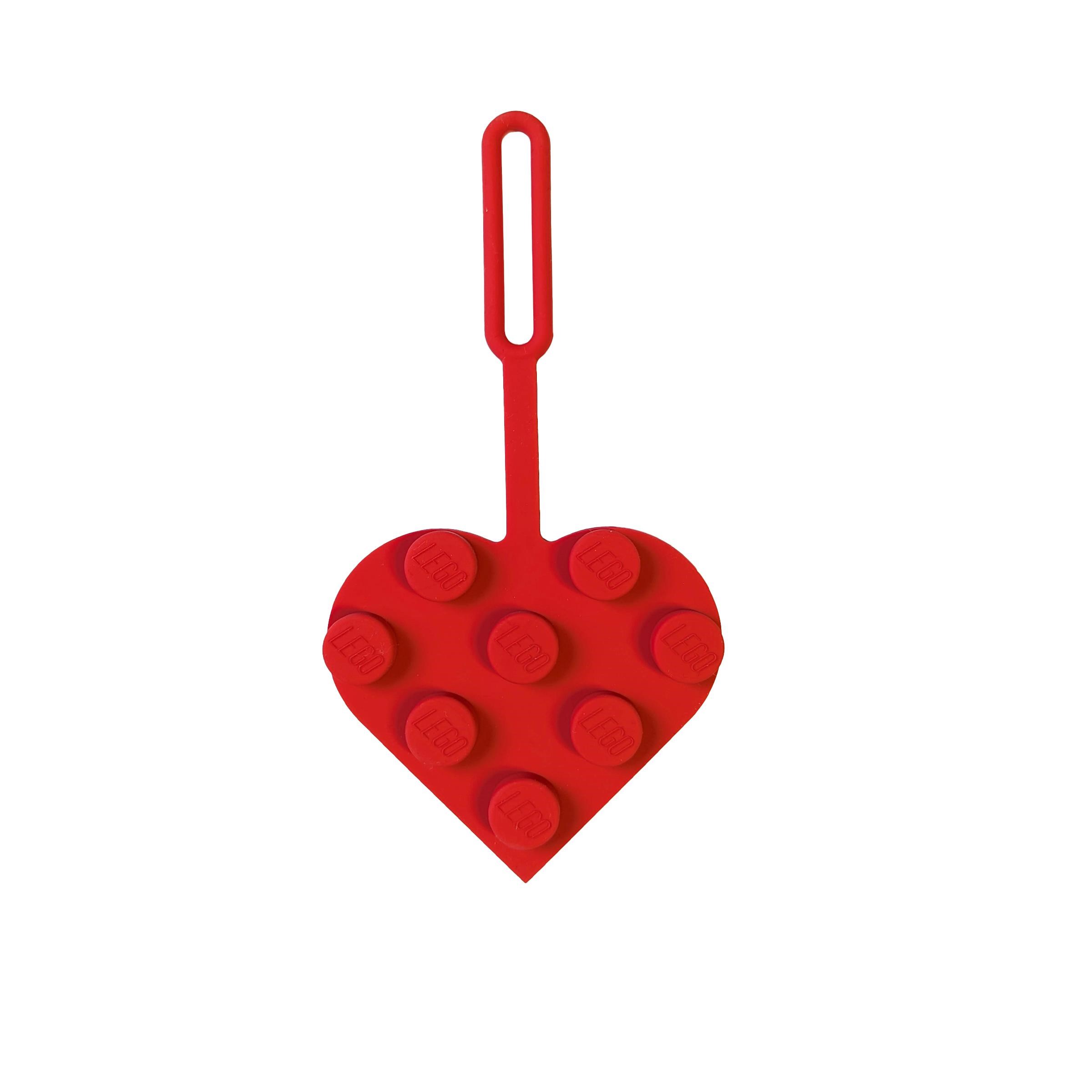 Euromic Lego Bag Tag/luggage Tag Brick Heart Red - Hobby Zubehoer