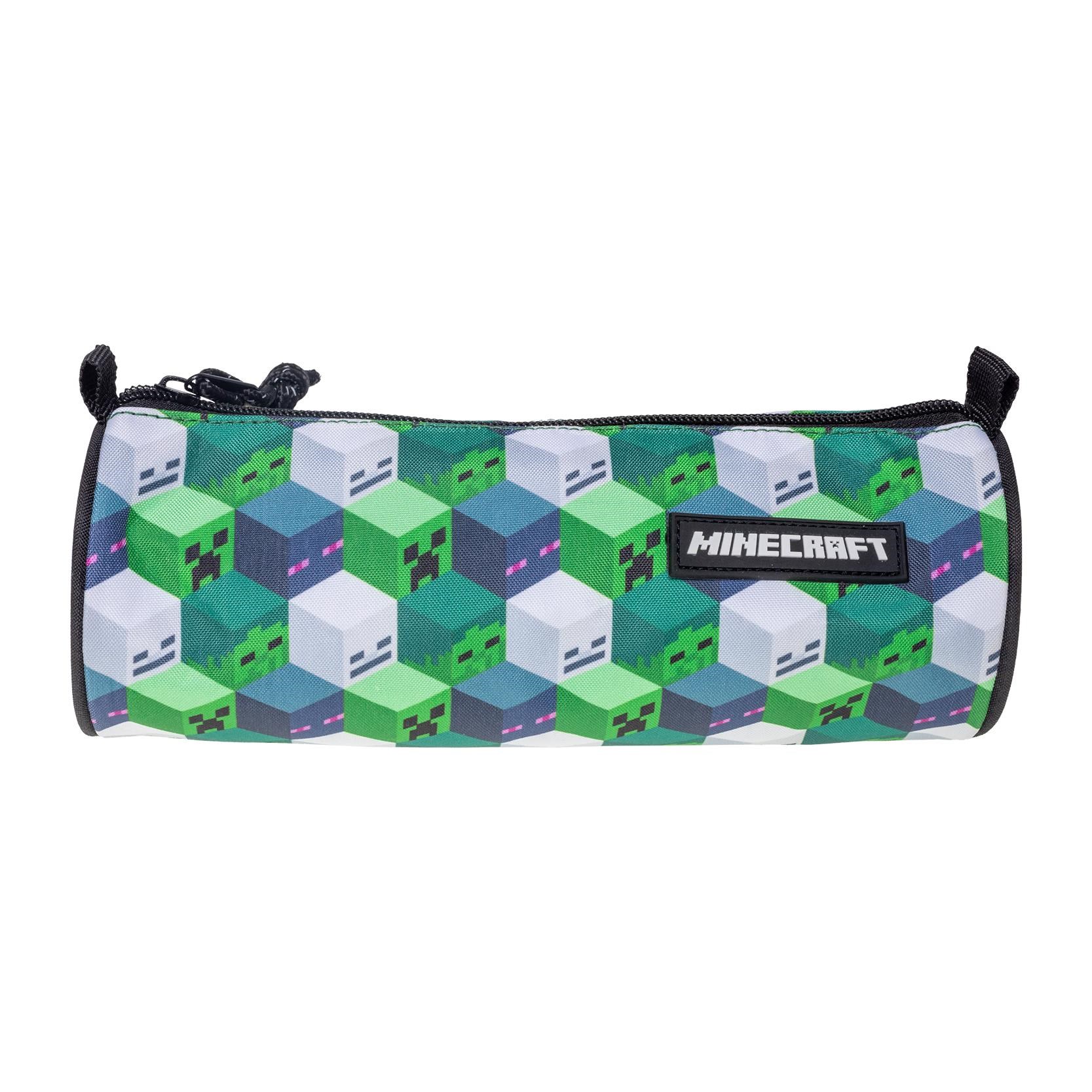 Euromic Minecraft Round Pencil Case 22 x 7 cm - Schul Zubehoer