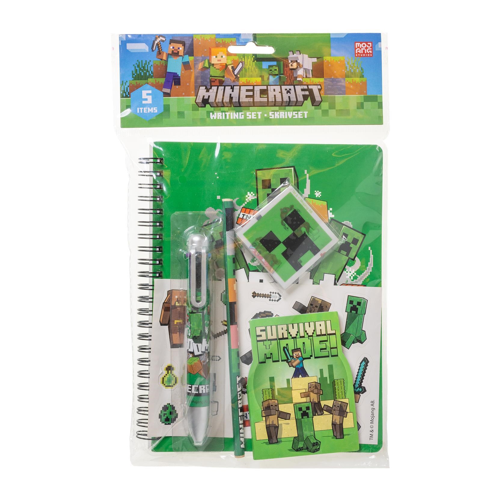 Euromic Minecraft Writing Set w/ Multi-col. Pen - Schul Zubehoer