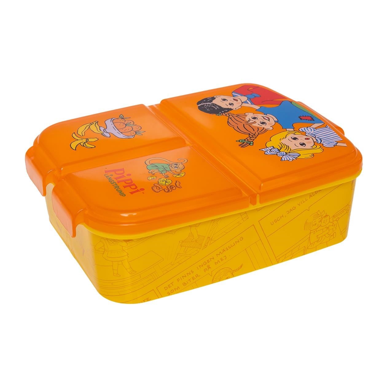 Euromic Pippi Longstocking Multi Compartment Sandwich Box - Schul Zubehoer