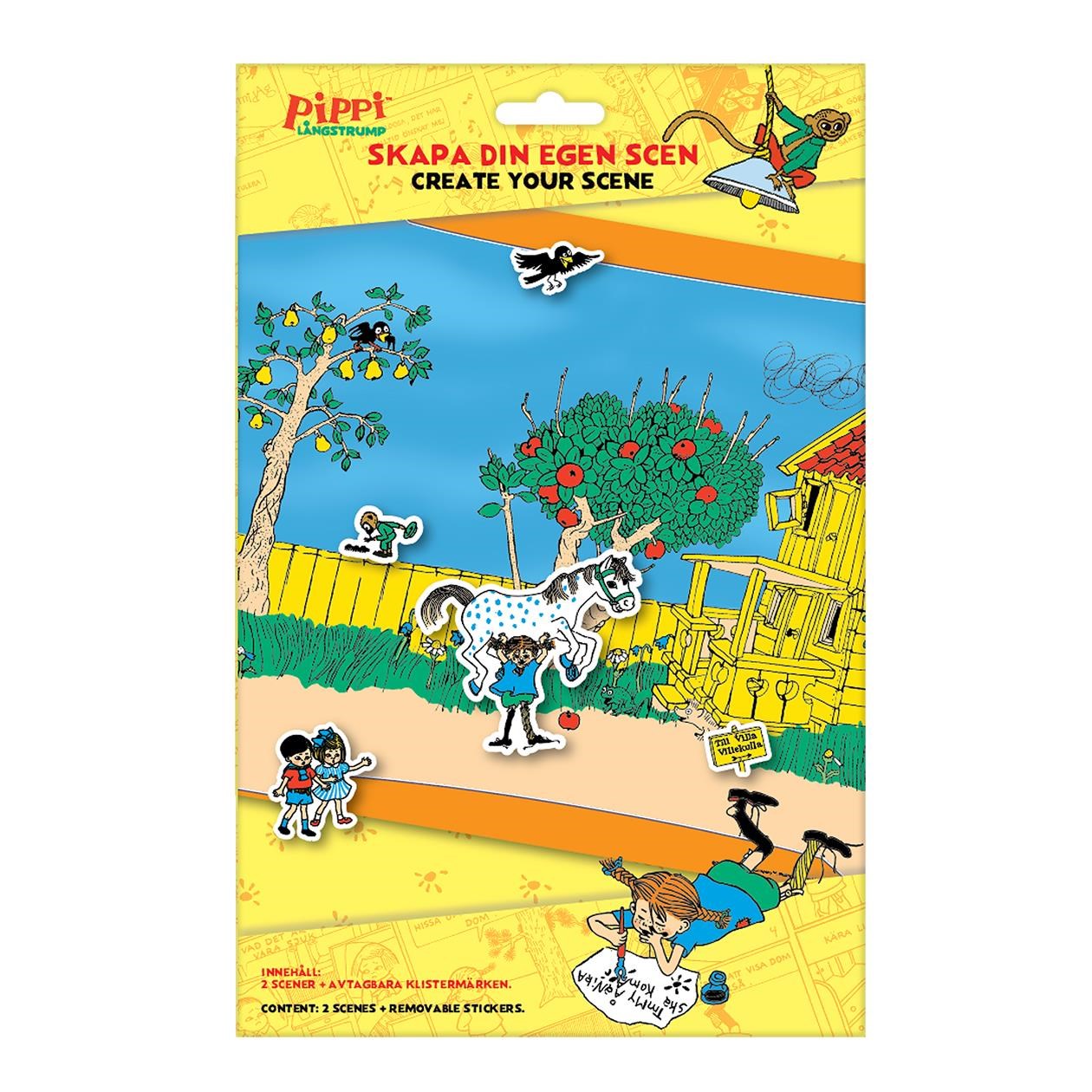 Euromic Pippi Stickers Set Create Your Scene in Paper Pack - Schreibtischzubehoer 163700310