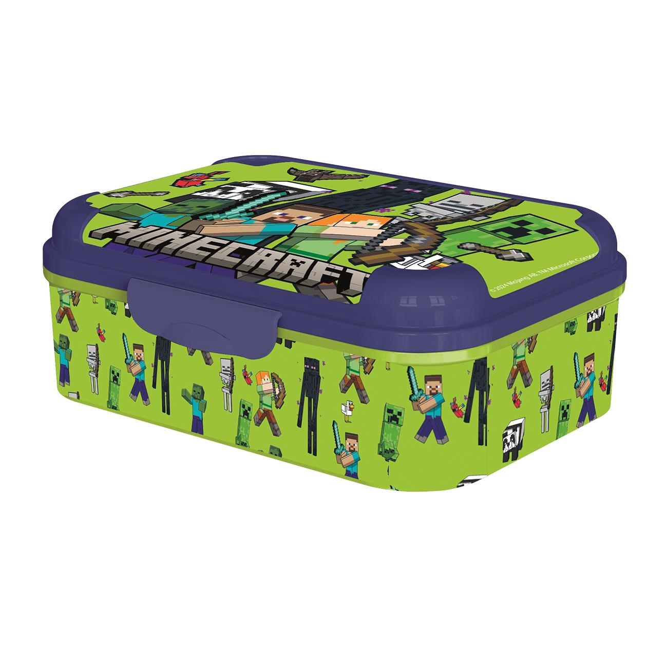 Euromic Minecraft Asker Lunch Box 17 x 13.5 x 6.2 cm - Schul Zubehoer