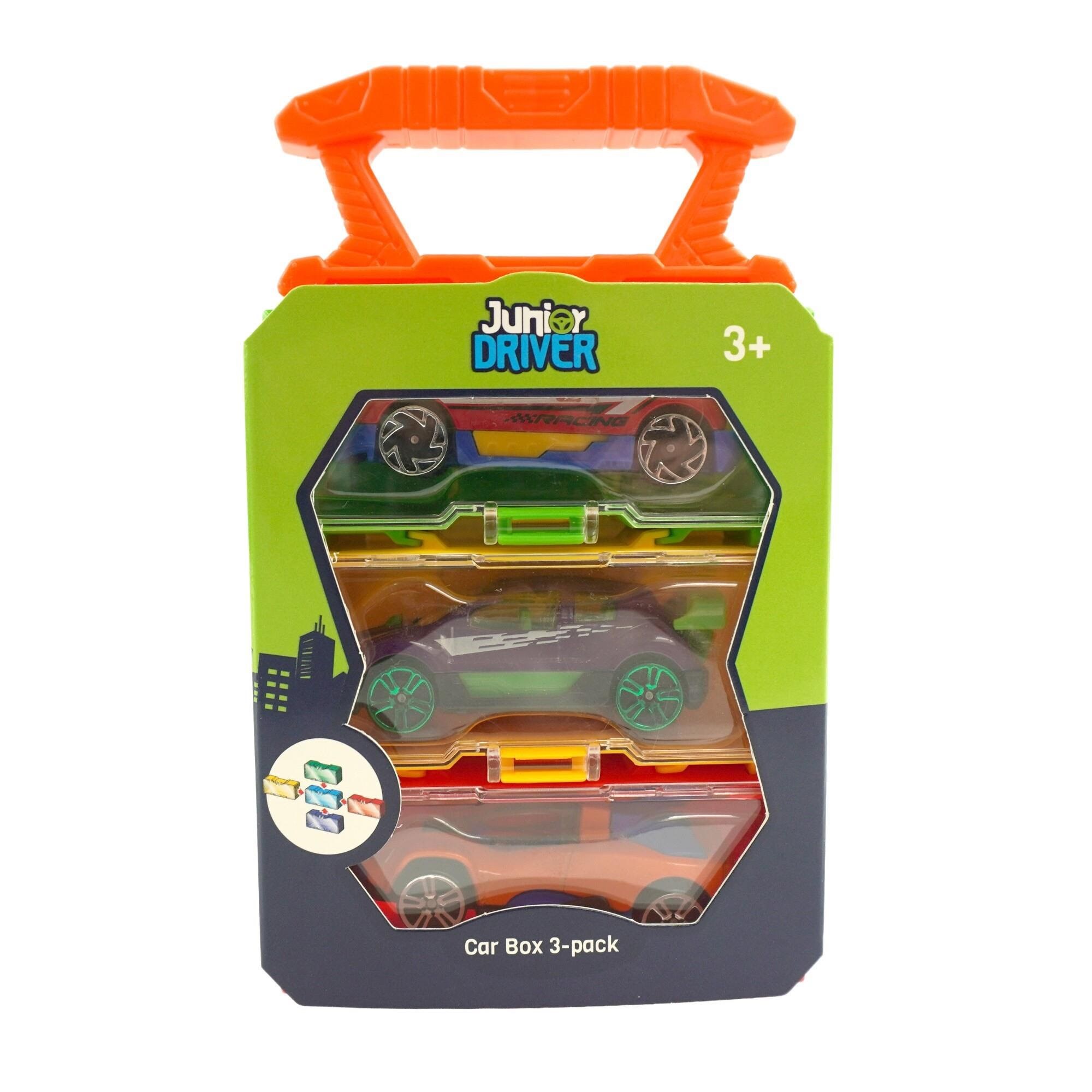 Junior Driver Car With Display Box 3-pack - Spielzeugauto