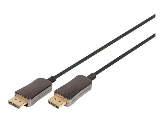 Digitus - Displayport Cable - Displayport to Displayport - 10 m - Display Kabel Schwarz Ak-340107-100-s