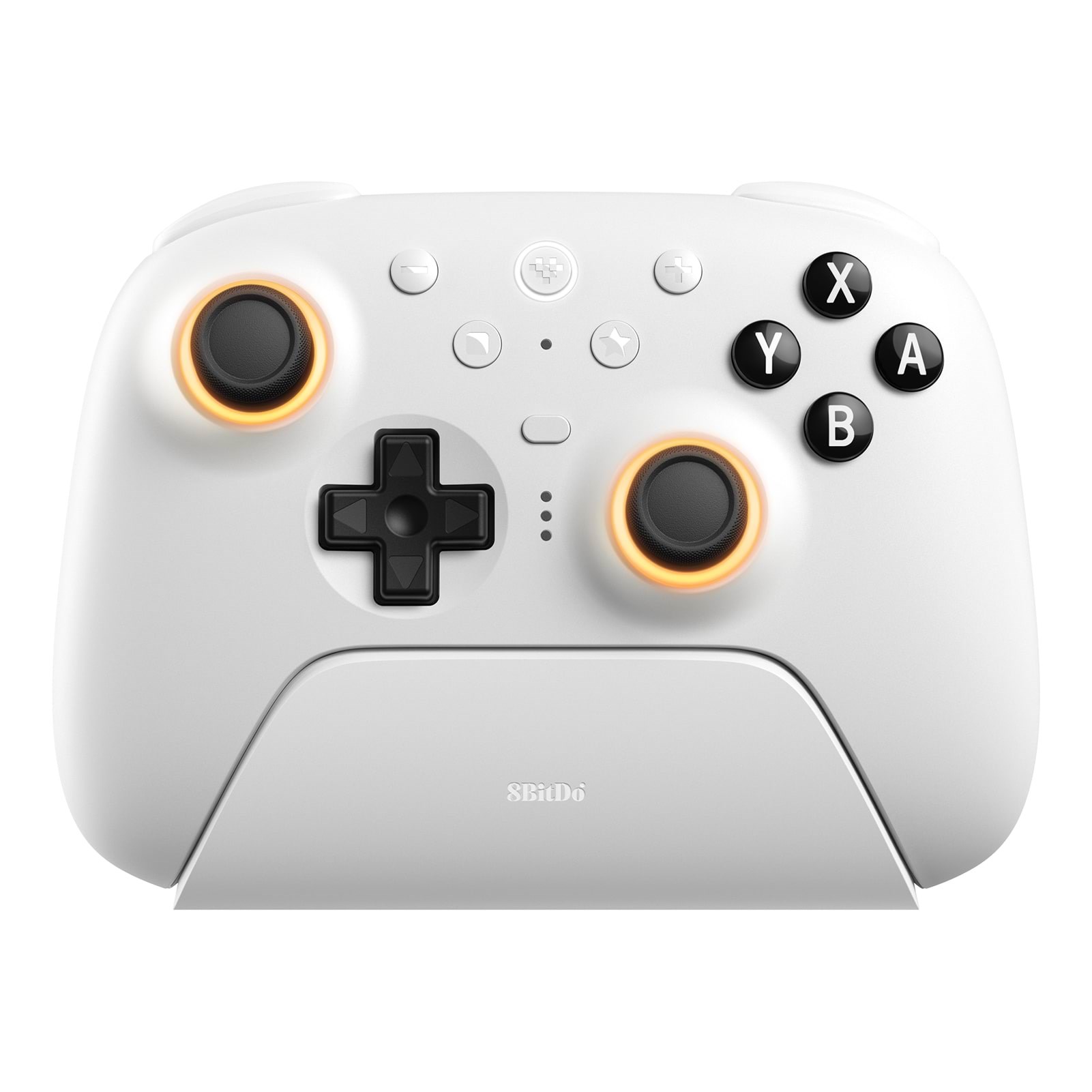 8bitdo Ultimate 2 Bluetooth - Tmr - Rgb - White - Nintendo Switch 1 & 2 - Wireless Controller - PC - Gaming Zubehoer
