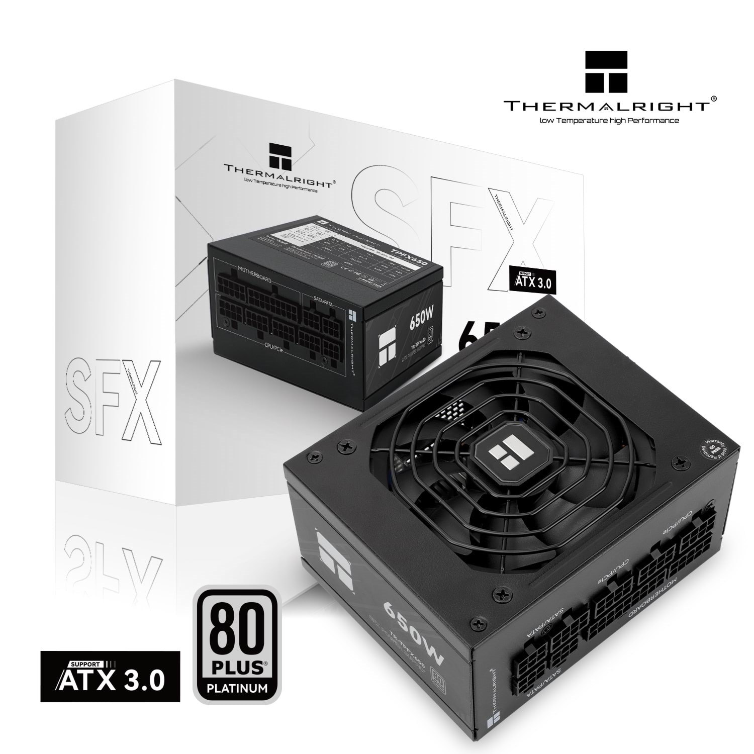 Thermalright Tr-tpfx 650 Netzteile - 650 Watt - 120 mm - Atx 3.0 - 80 Plus Titanium (Bis zu 90% Effektiv)