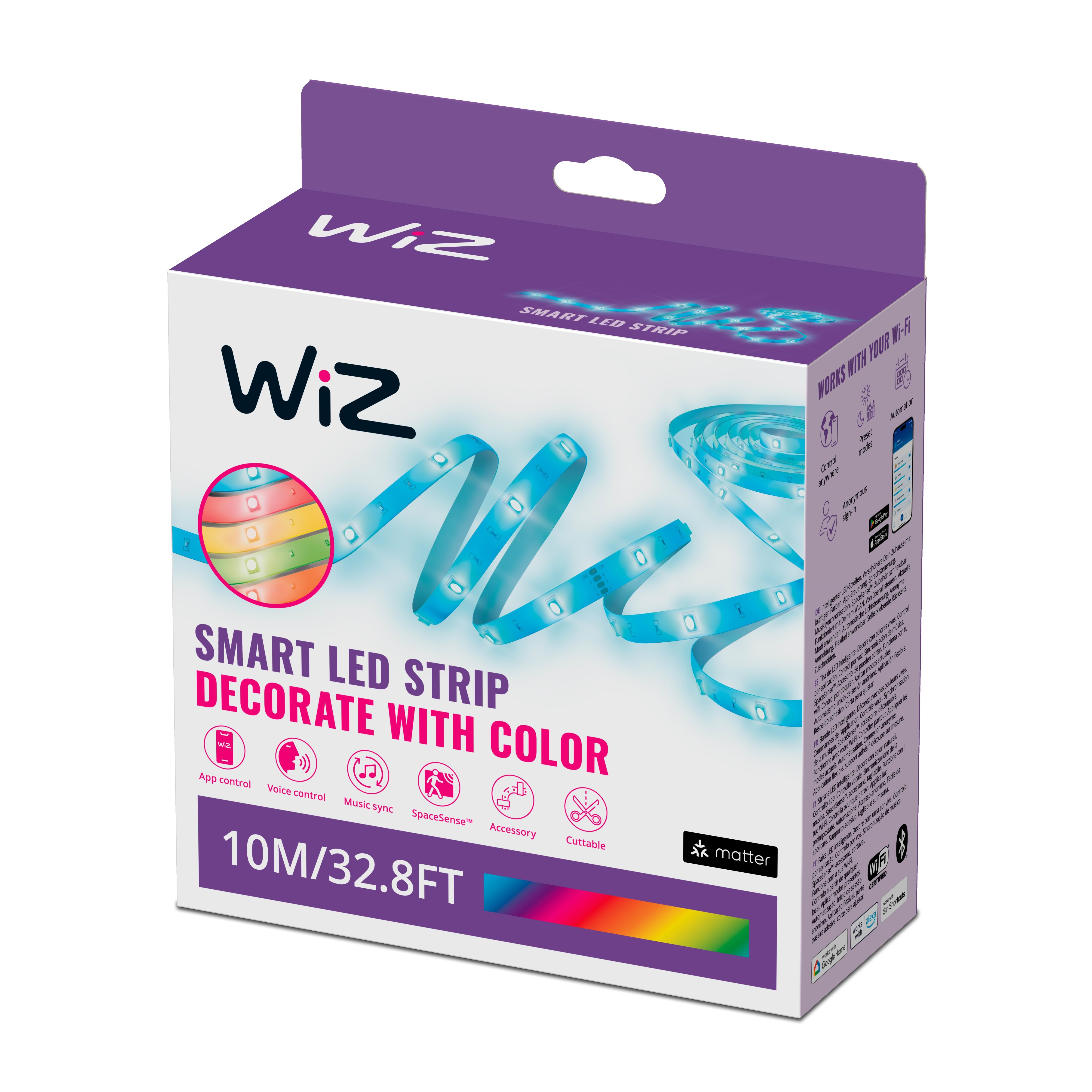 Wiz Rgb Led Strip 10m Type-c - Smart Home 929004139901