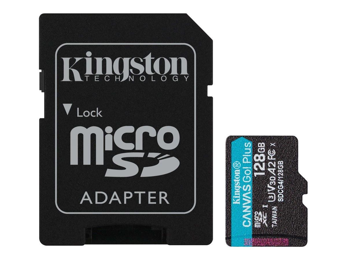 Kingston Canvas Go! Plus Microsd/sd - 200mb/s - 128gb - Speicherkarten