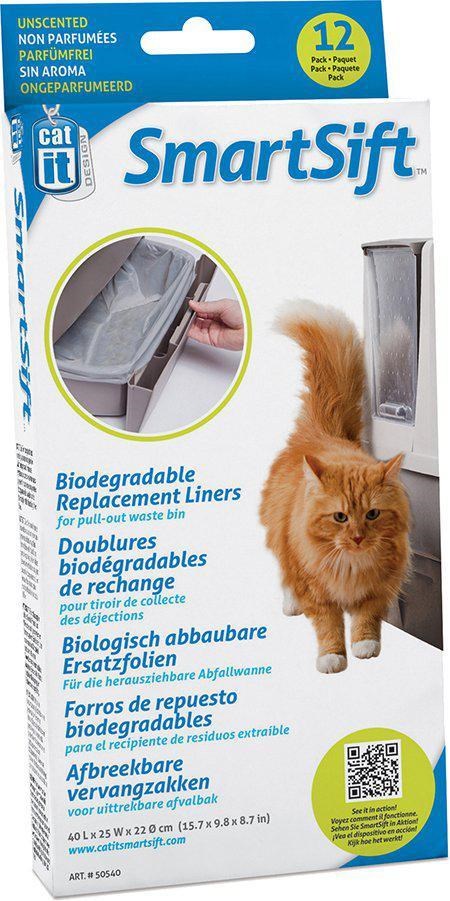 Catit - Replacement Liners (Bottom) Smart Sift 12st - (775.1072) - Katzen H50540