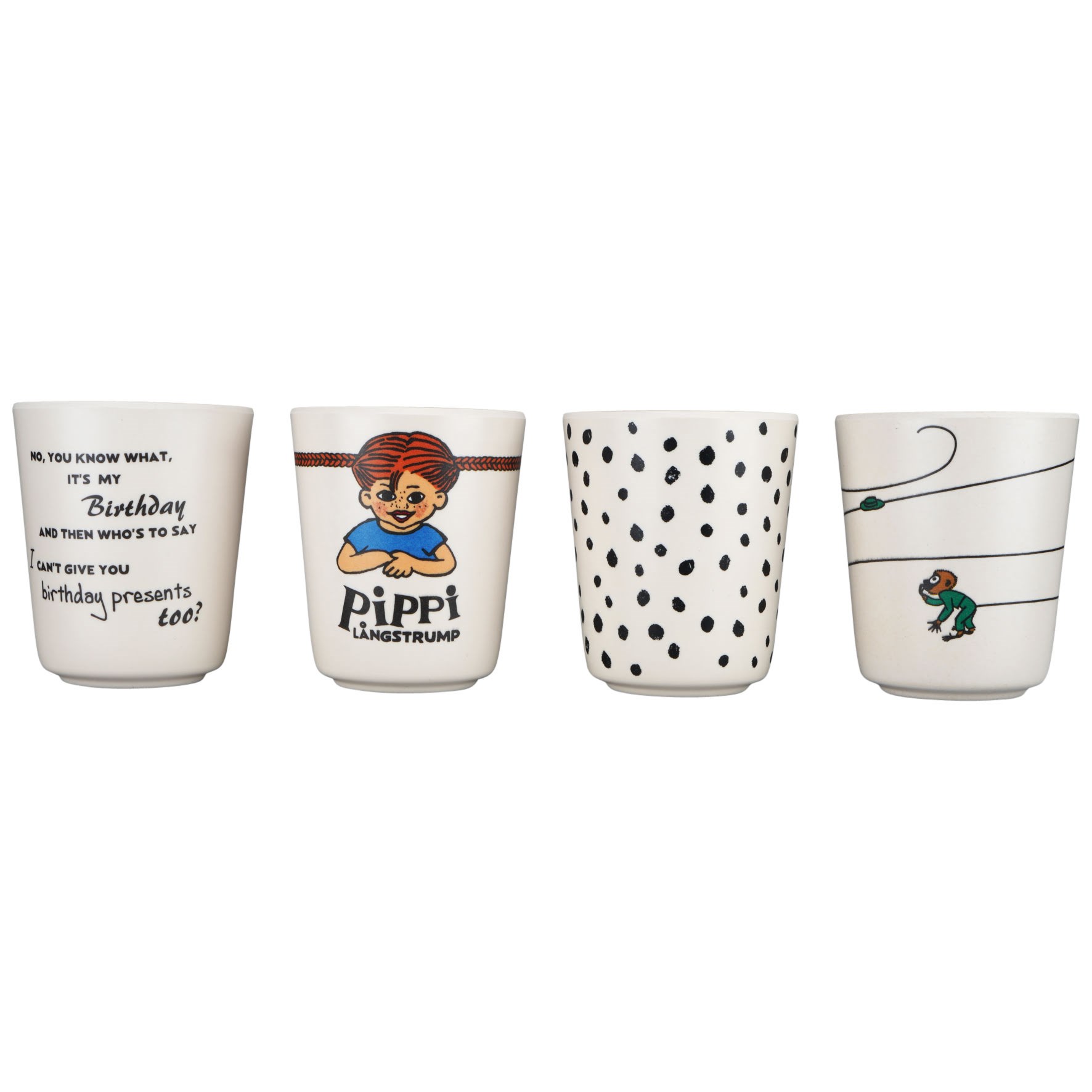 Barbo Toys Pippi Longstocking Cups - Set 4 - Kinderzimmer