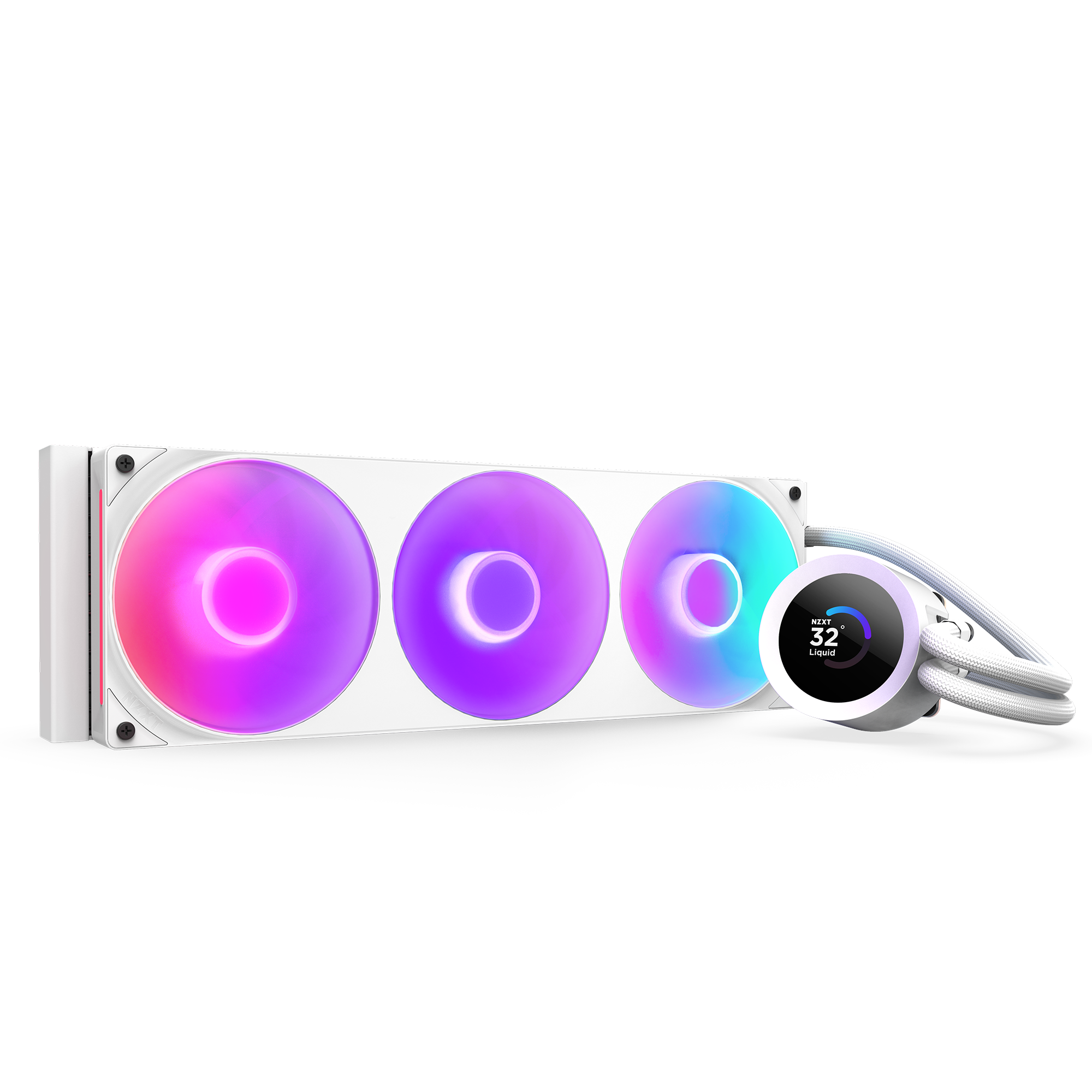 Nzxt Kraken Plus 360 Rgb White - Cpu-wasserkühlung - Cpu Kuehler Weiß Mit Rgb-beleuchtung Rl-kr360-w2