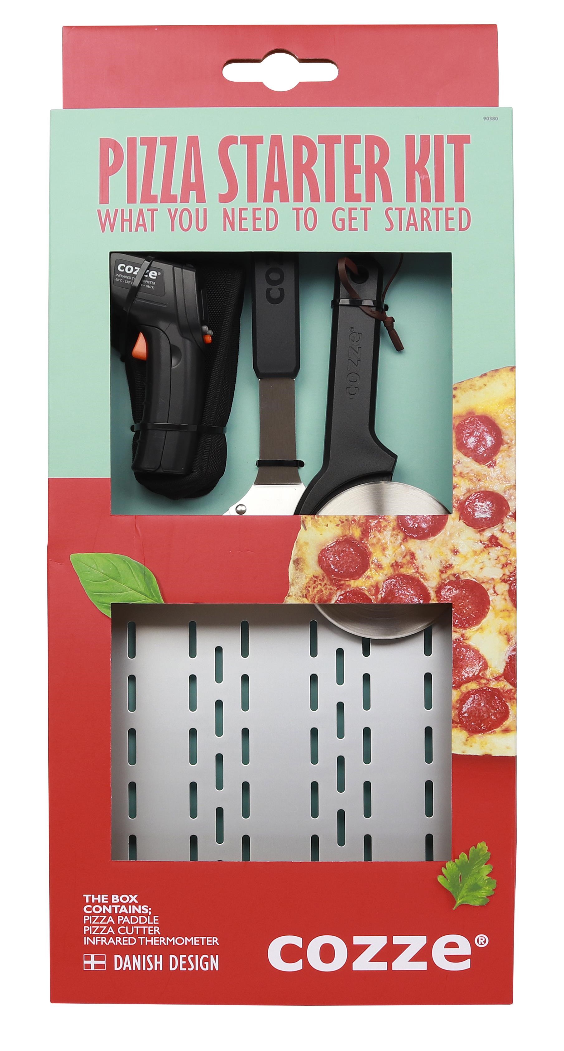 Cozze Starter-set 3-teilig: Spaten, Thermometer & Pizzaschn - Grill Und Zubehoer 90380