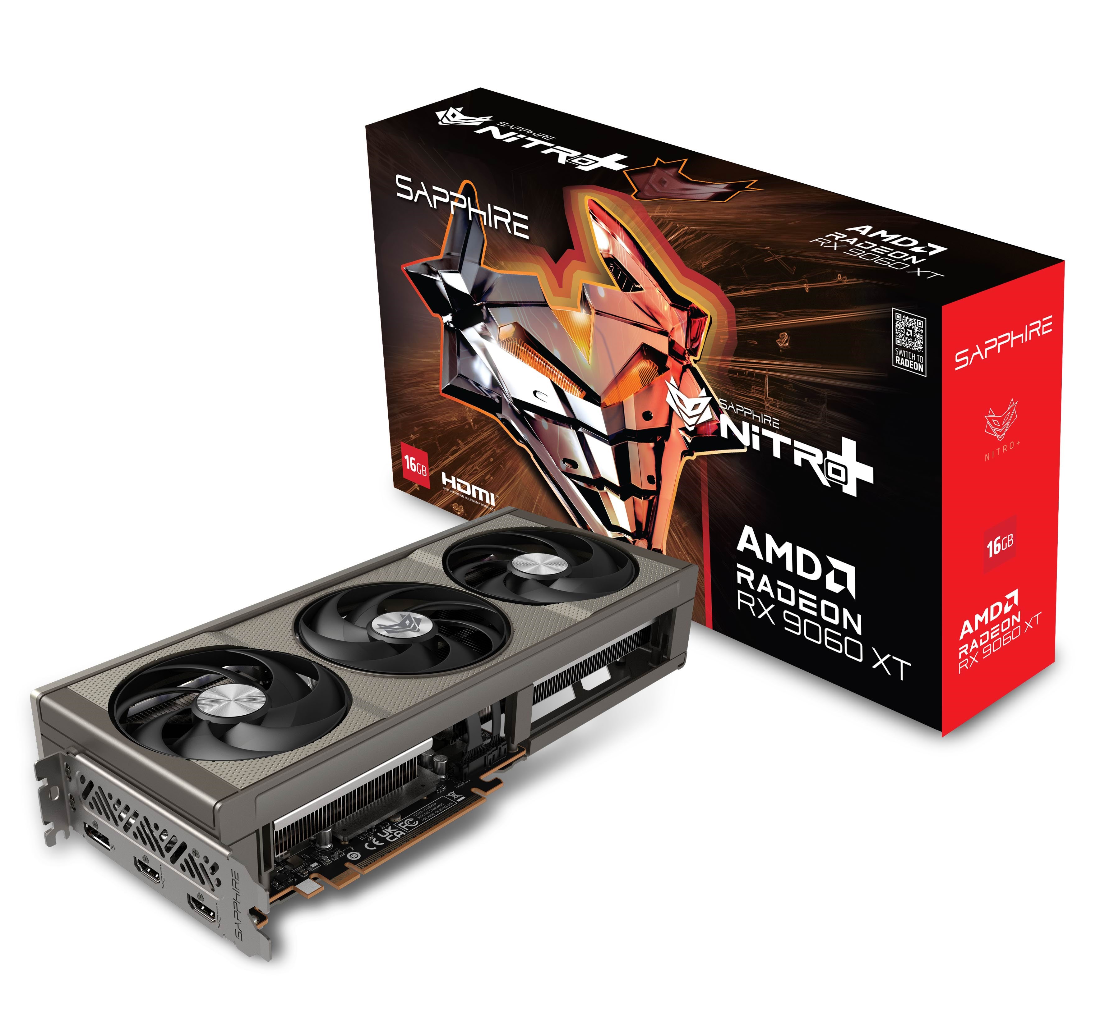 Sapphire Radeon RX 9060 XT Nitro+ - 16gb Gddr6 Ram - Grafikkarte