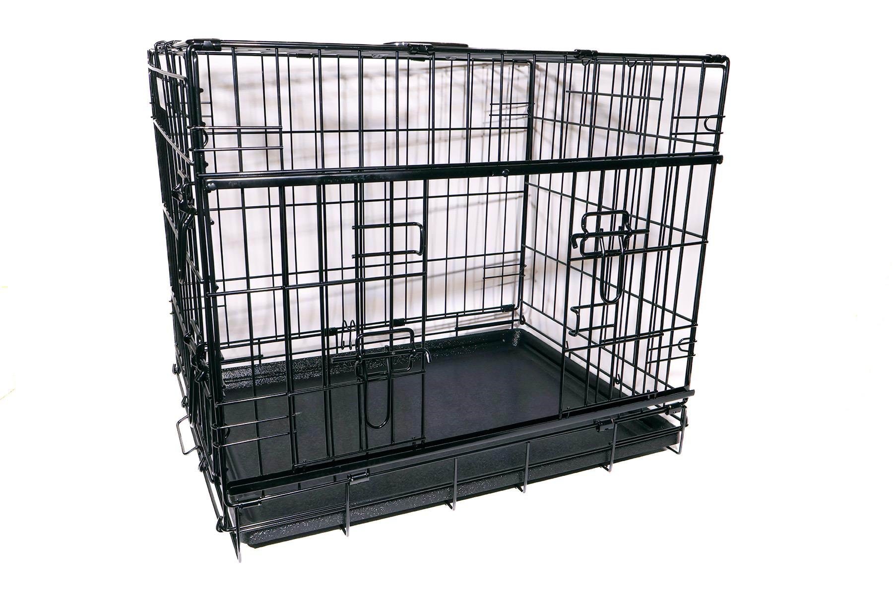 Active Canis - Premium Schiebetür-käfig - Schwarz - 107 x 71 x 79 cm - Hunde 97406