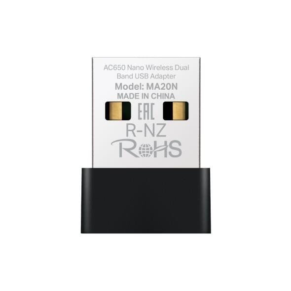 Mercusys Ma20n Ac650 Nano Wireless Dual Band Usb Adapter - Netzwerkadapter Netzkarte Druckserver Usw