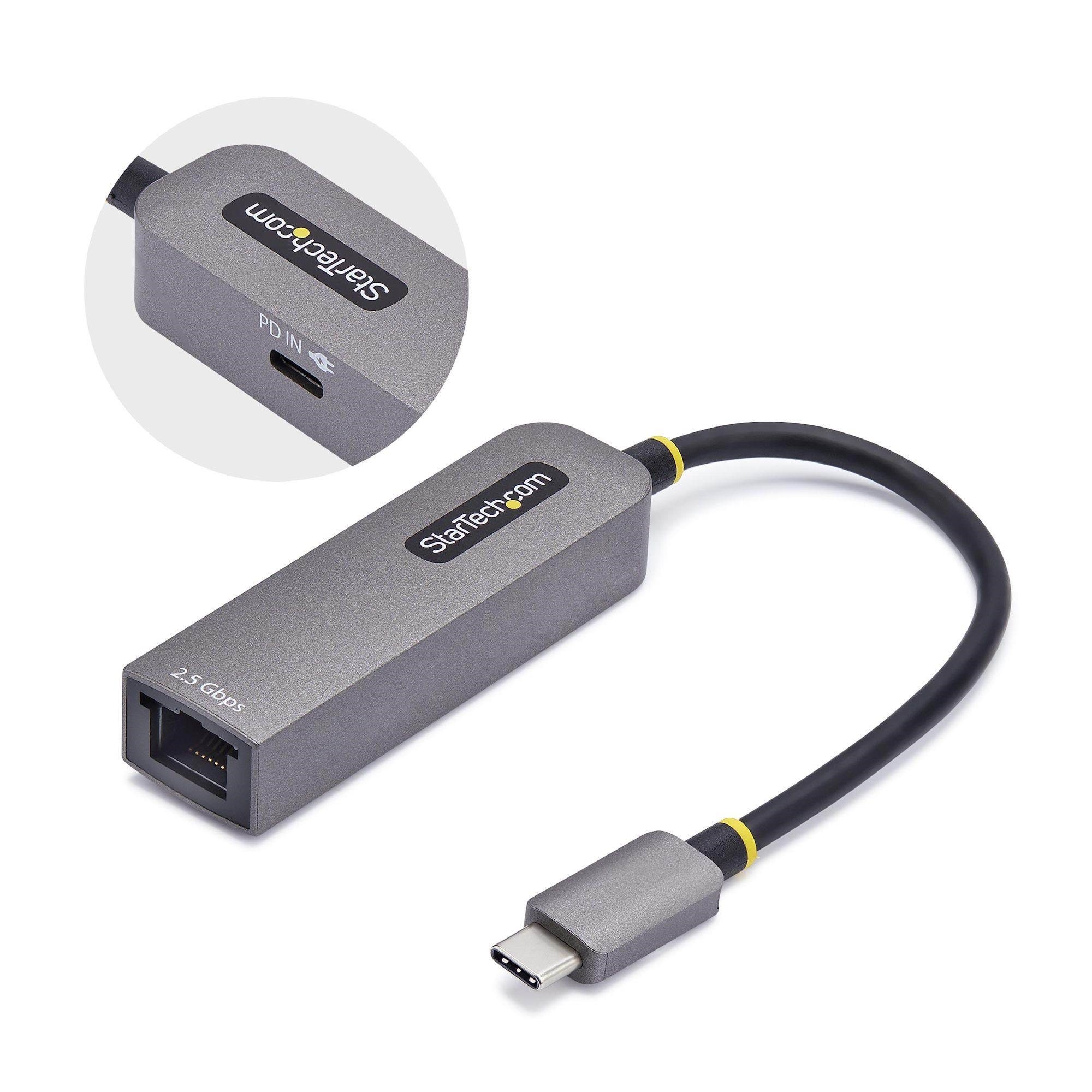 2.5gbe Usb-c to Ethernet Adapter - Network Adapter - Usb-c 3.2 Gen 1 / Thunderbolt 3 - 10m/100m/1g/2.5 Gigabit Ethernet + Usb-c 3.2 Gen 1 - 