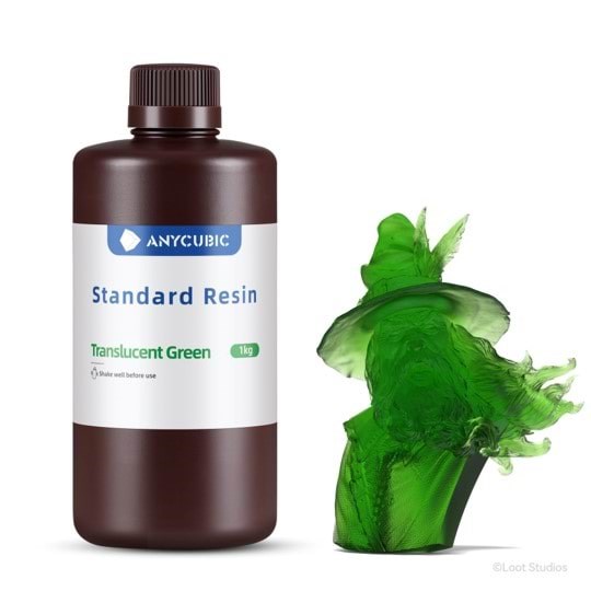 Anycubic Standard Resin 1 L Transluscent Green - Filament 3D Drucker Spttg-105e