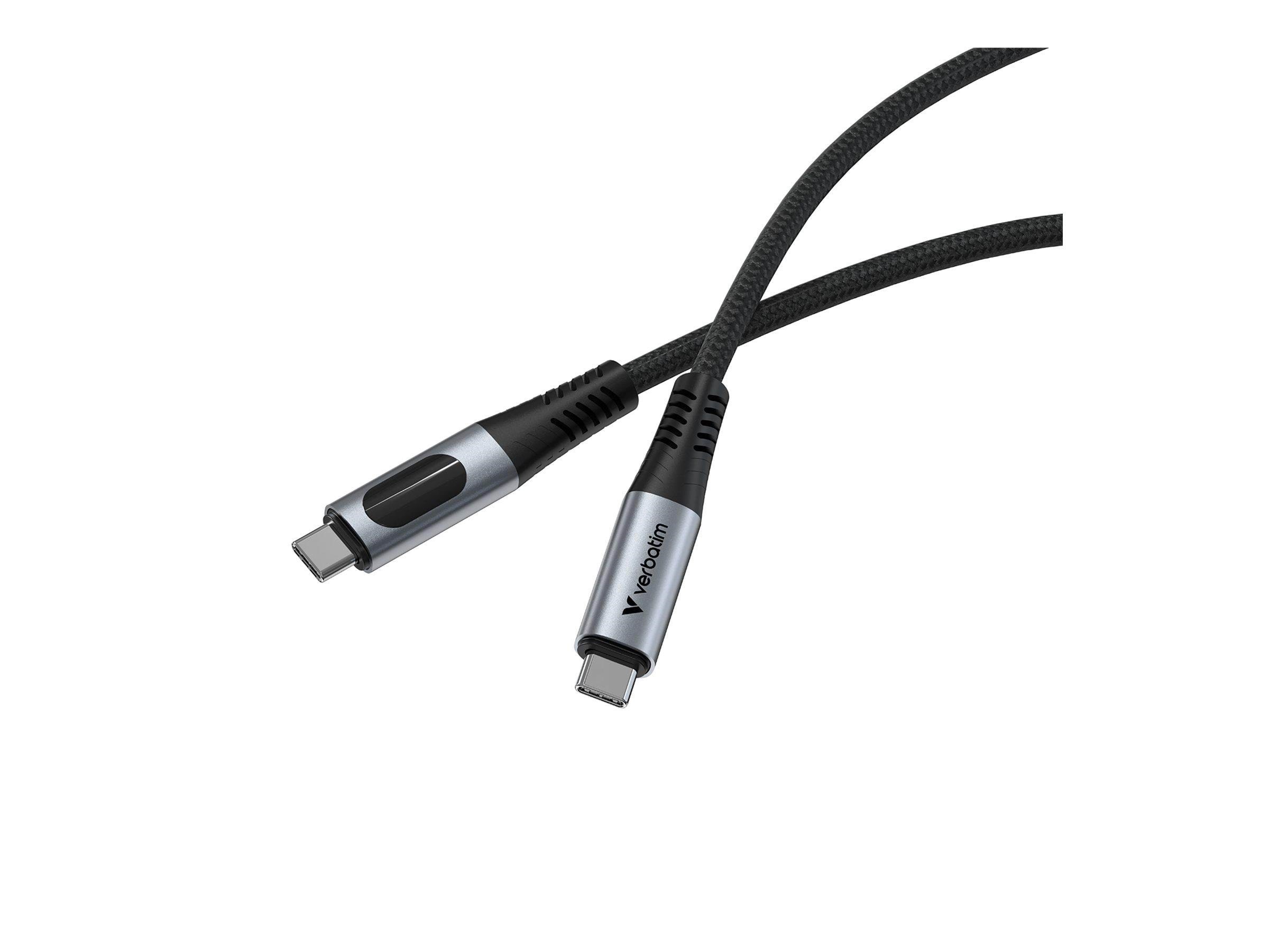 Verbatim Usb-c Cable - 24 Pin Usb-c to 24 Pin Usb-c - 1.2 m - Usb Kabel Schwarz 31849