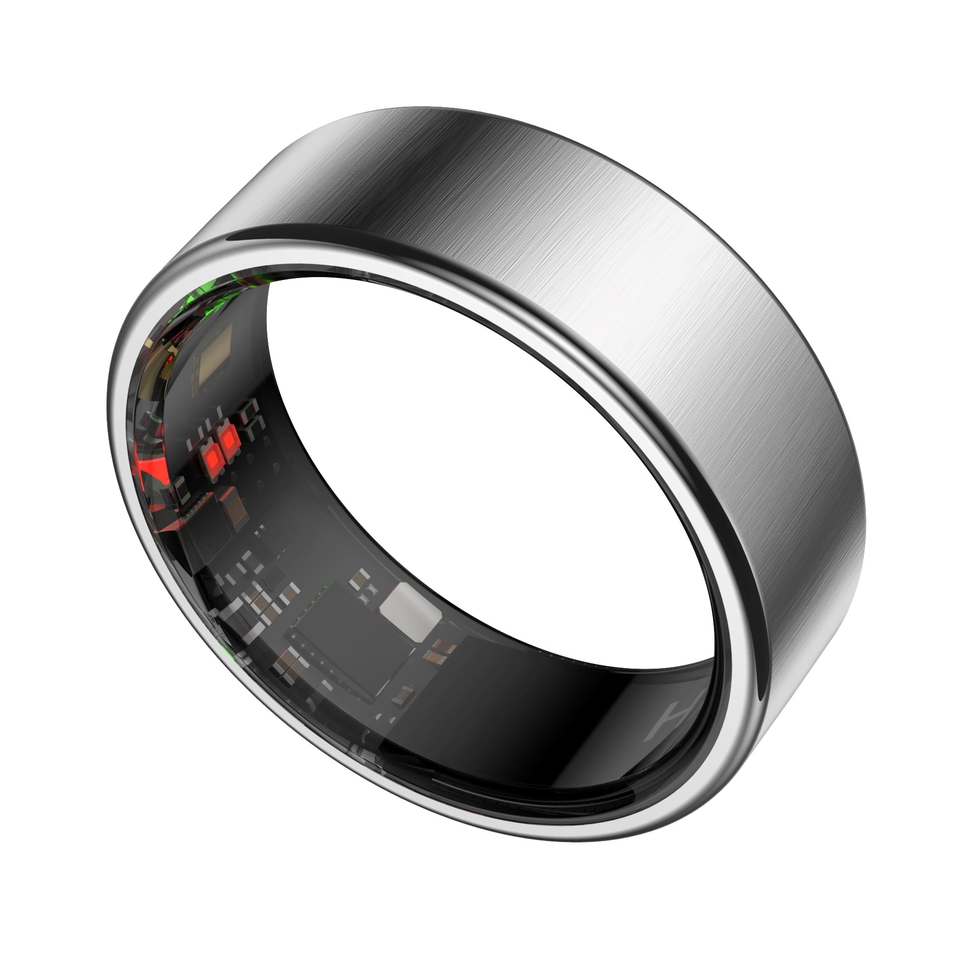 Haale II - Brushed Silver 10 - Smart Ring H2-brushed-silver-10