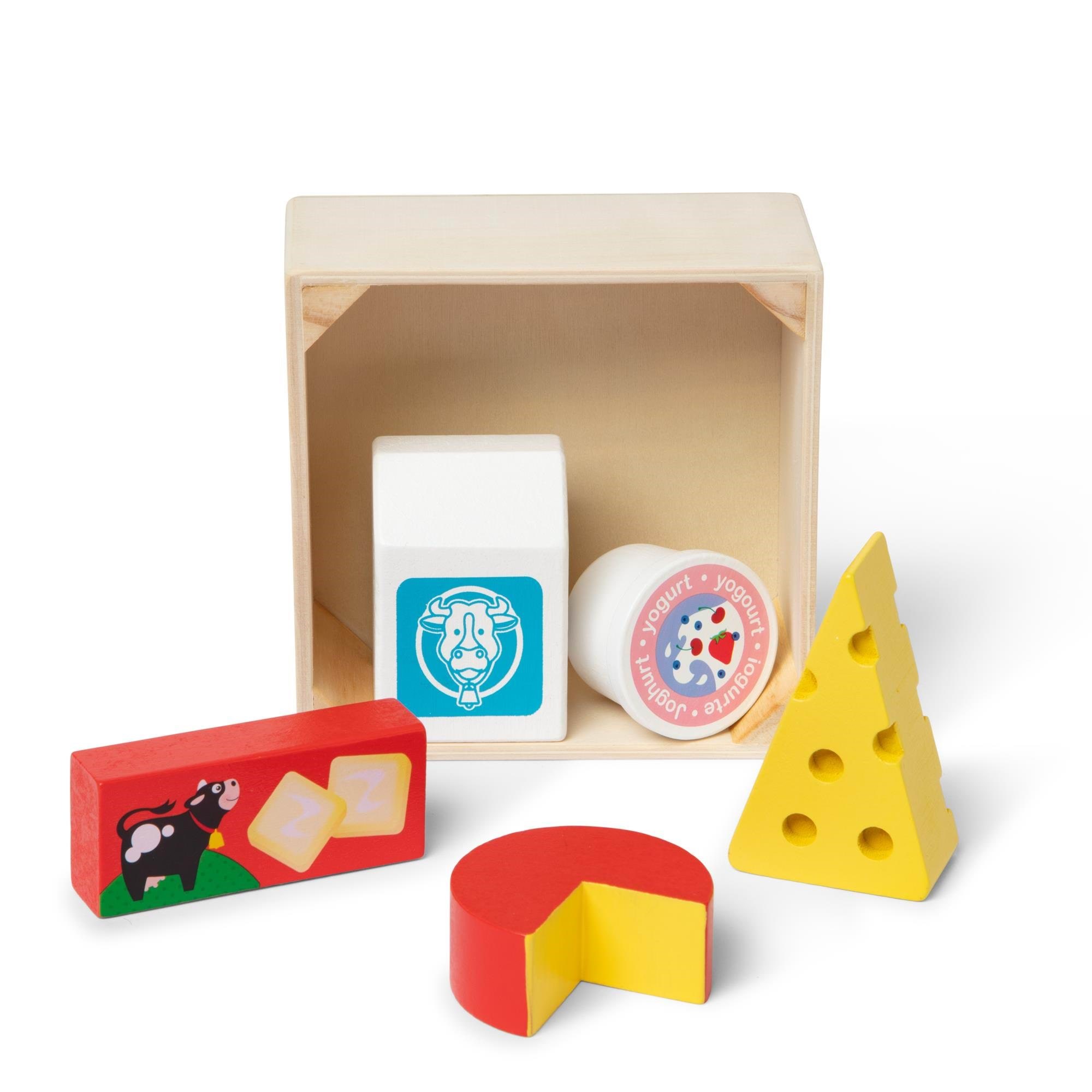 Melissa & Doug Wooden Toy Play Food - Dairy - Holzspielzeug