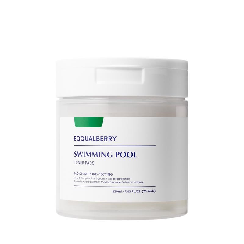 Eqqualberry Swimming Pool Toner Pads 220 ml / 70 Pcs - Gesichtspflege