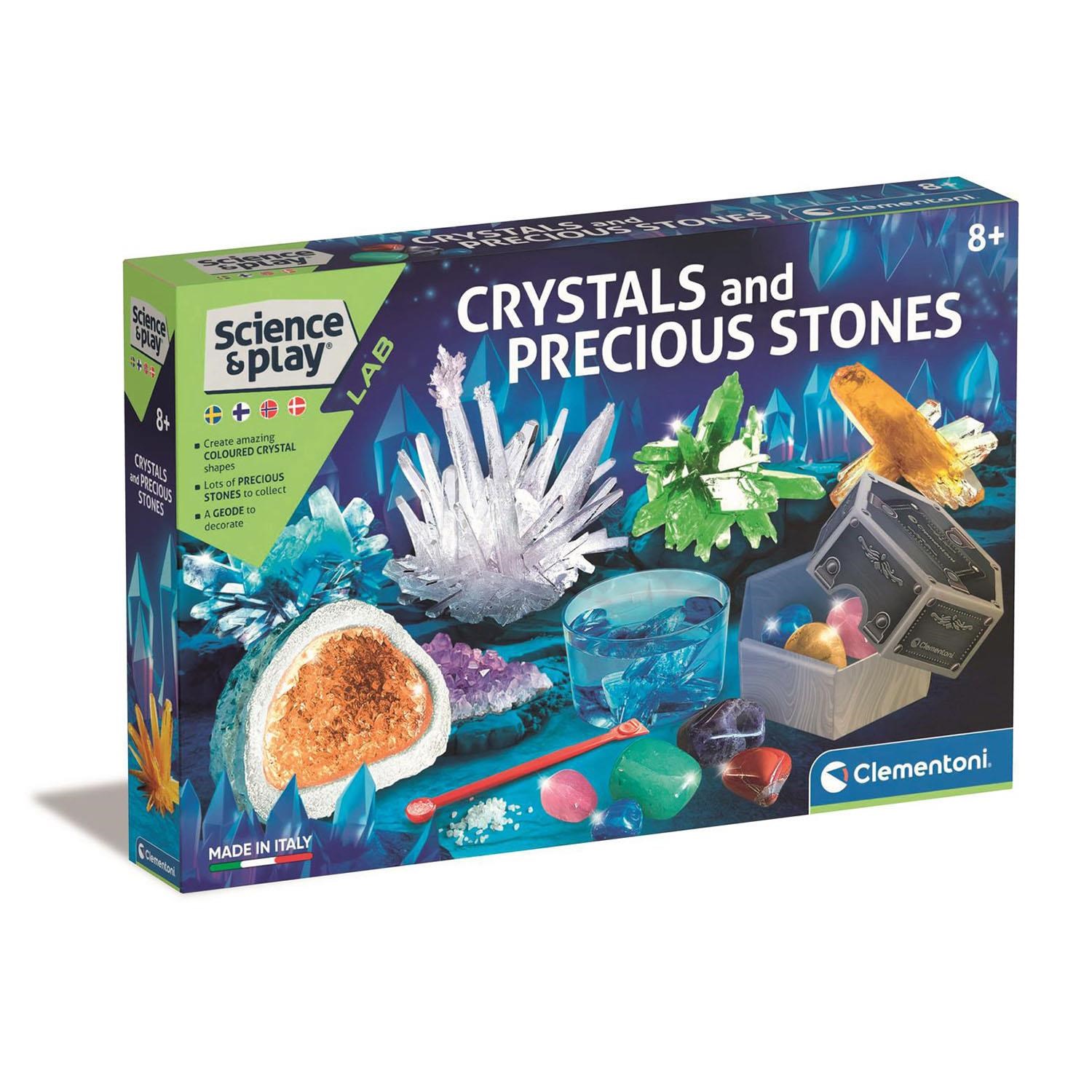Clementoni Scienc & Play Lab - Crystals & Precious Stones (Nordic) - Kreativ Spiele 78825