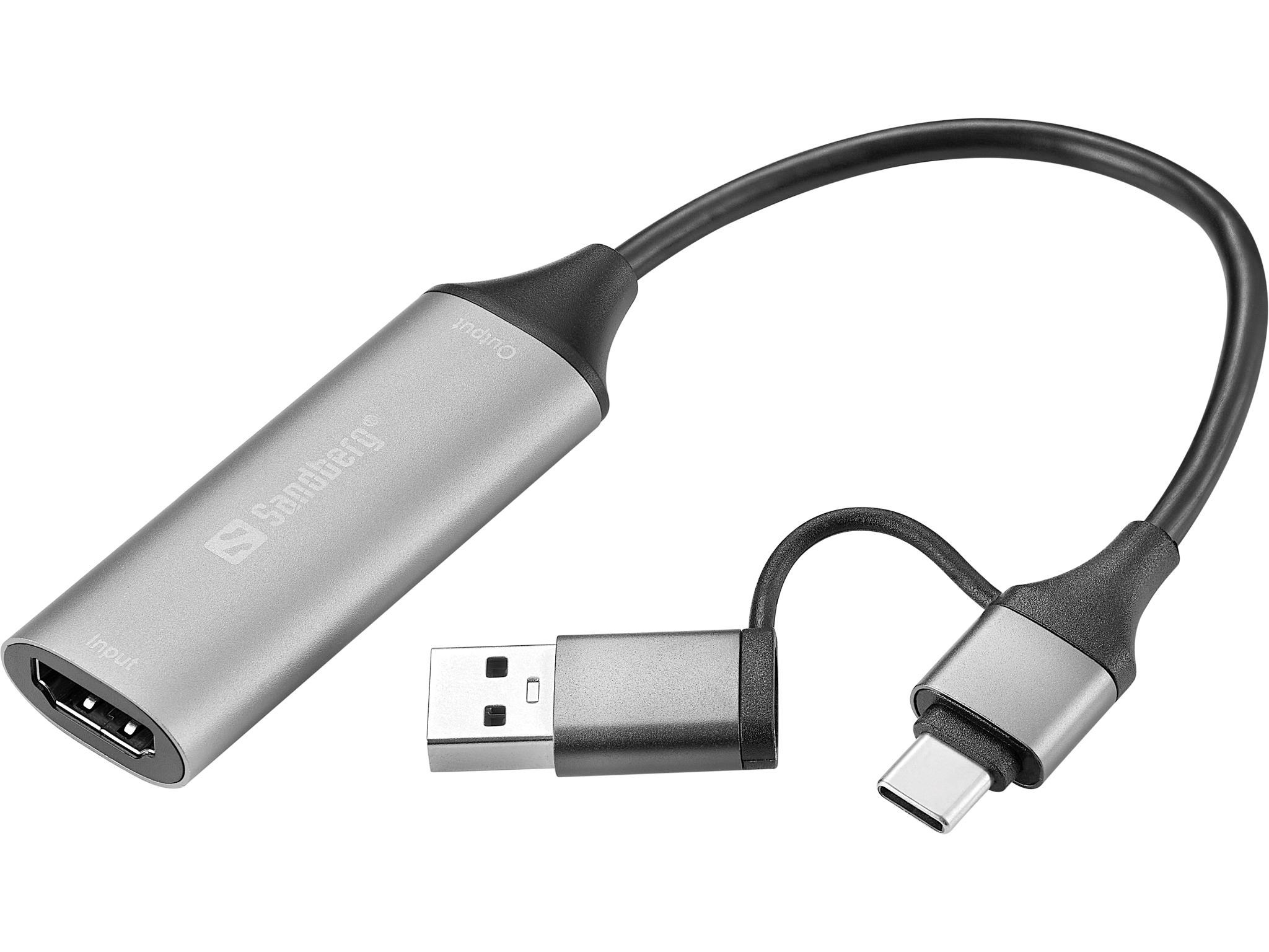 Sandberg Usb-c to Hdmi Capture Link - Display Kabel Grau 136-70
