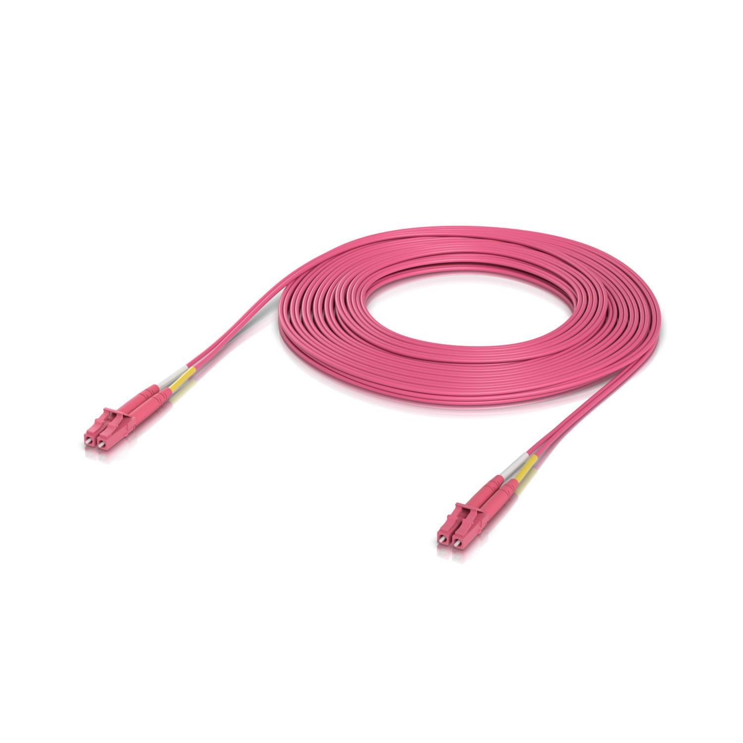 Ubiquiti Unifi Om4 Duplex LC Upc Fiber Patch Cable 10m - Rosa - 10m - Netzwerk Kabel Uacc-ofc-m2-lulu-10m