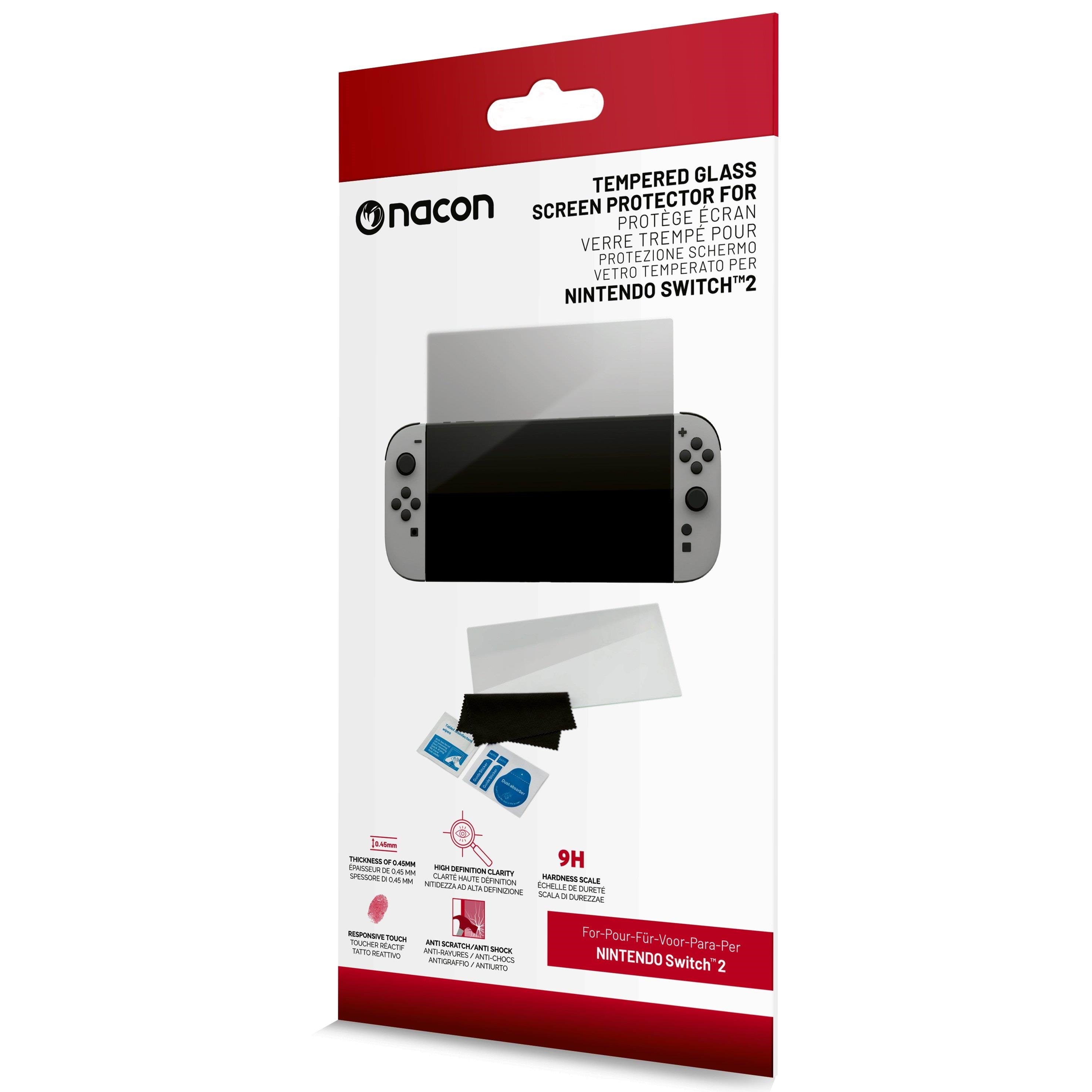 Nacon Tempered Glass - Miscellaneous Displayschutzfolie - Nintendo Switch 2 - Gaming Zubehoer