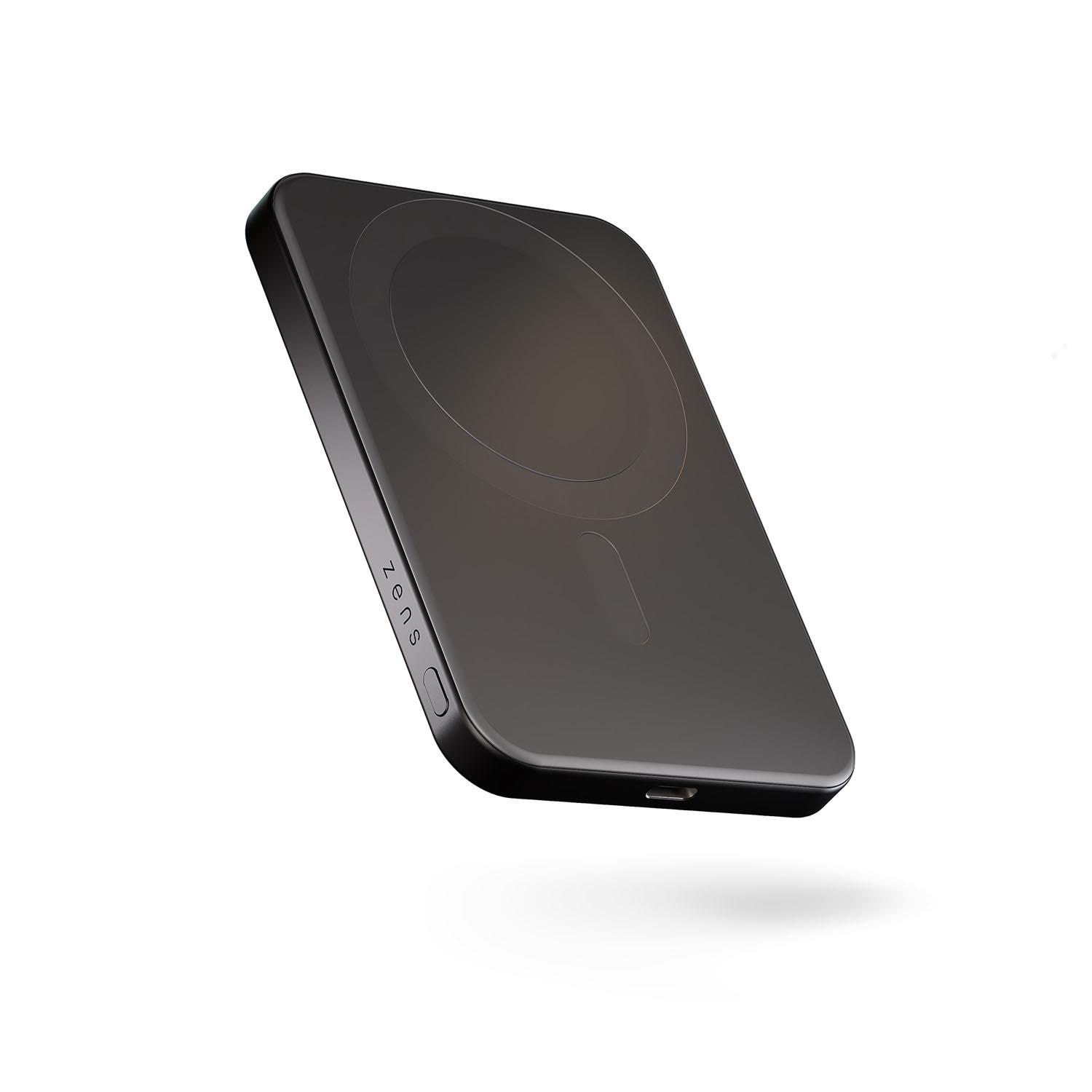 Zens Slim Qi2 Aluminium Powerbank 5000 Mah - Black - 5000 Mah - Powerbank Akku
