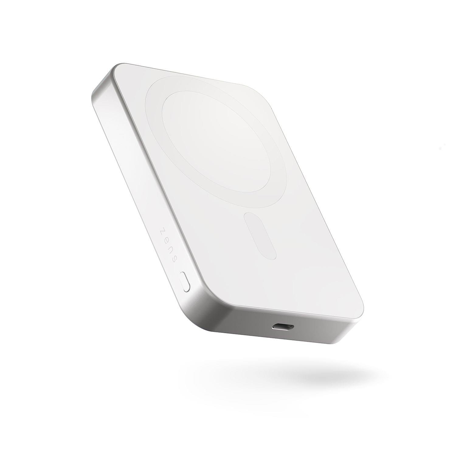 Zens Slim Qi2 Aluminium Powerbank 10.000 Mah - White - 10000 Mah - Powerbank Akku Weiß Zepp10w/00