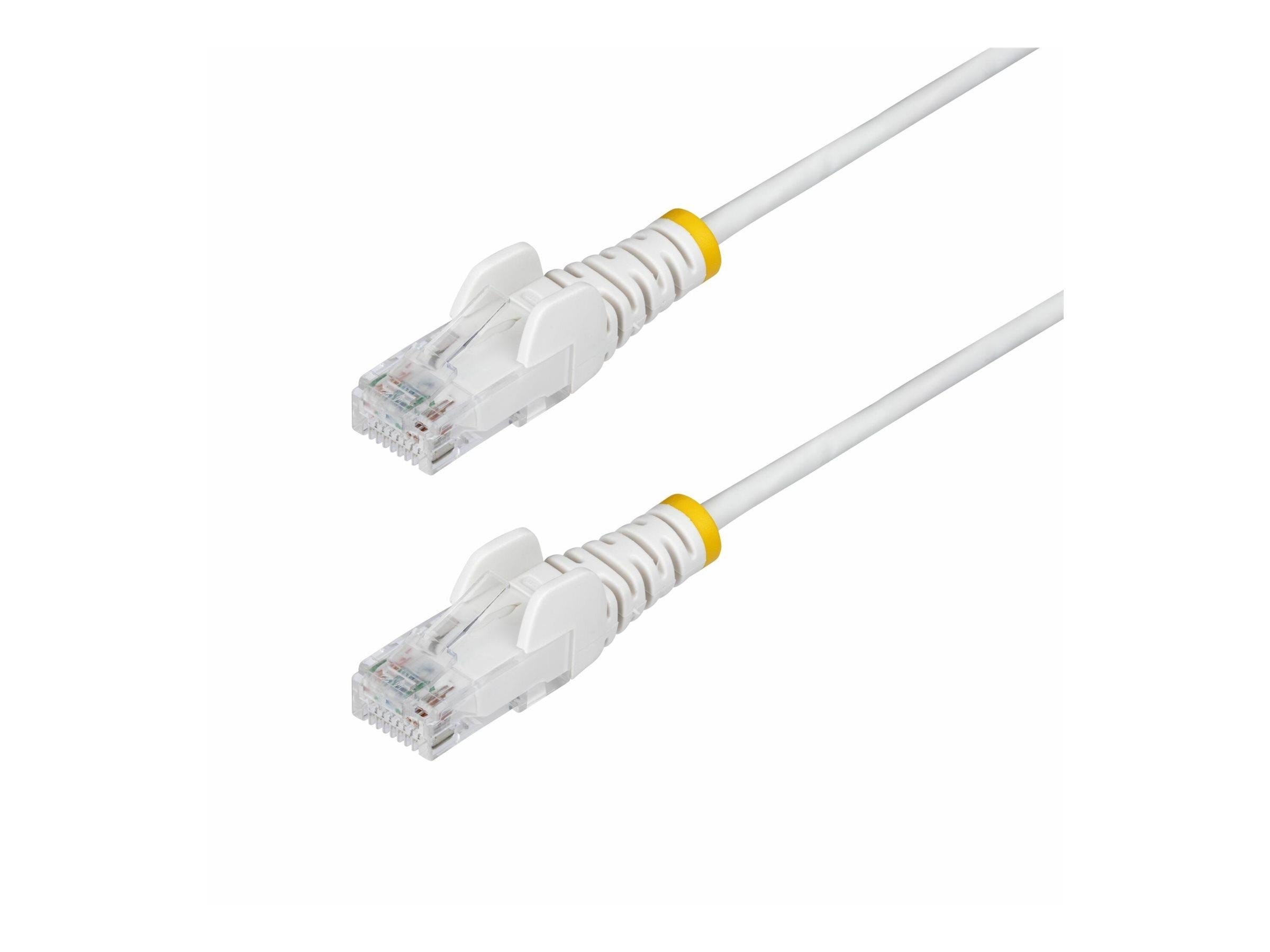 5m White Slim Cat6 Ethernet Cable Snagless 28awg Lszh - Patch Cable - 5 m - White - Weiß - 5m - Netzwerk Kabel N6pat5mwhs