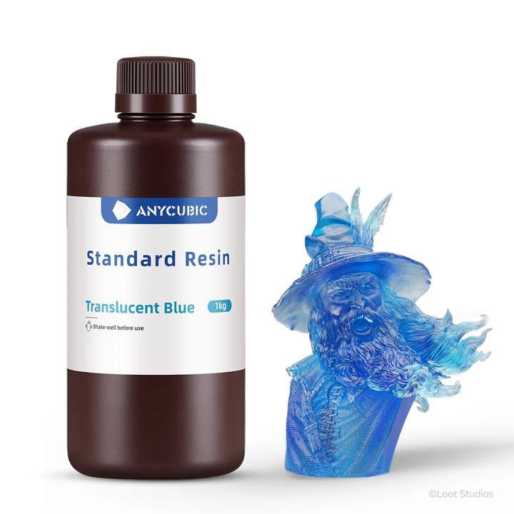 Anycubic Standard Resin 1 L Transluscent Blue - Filament 3D Drucker Spttb-104e