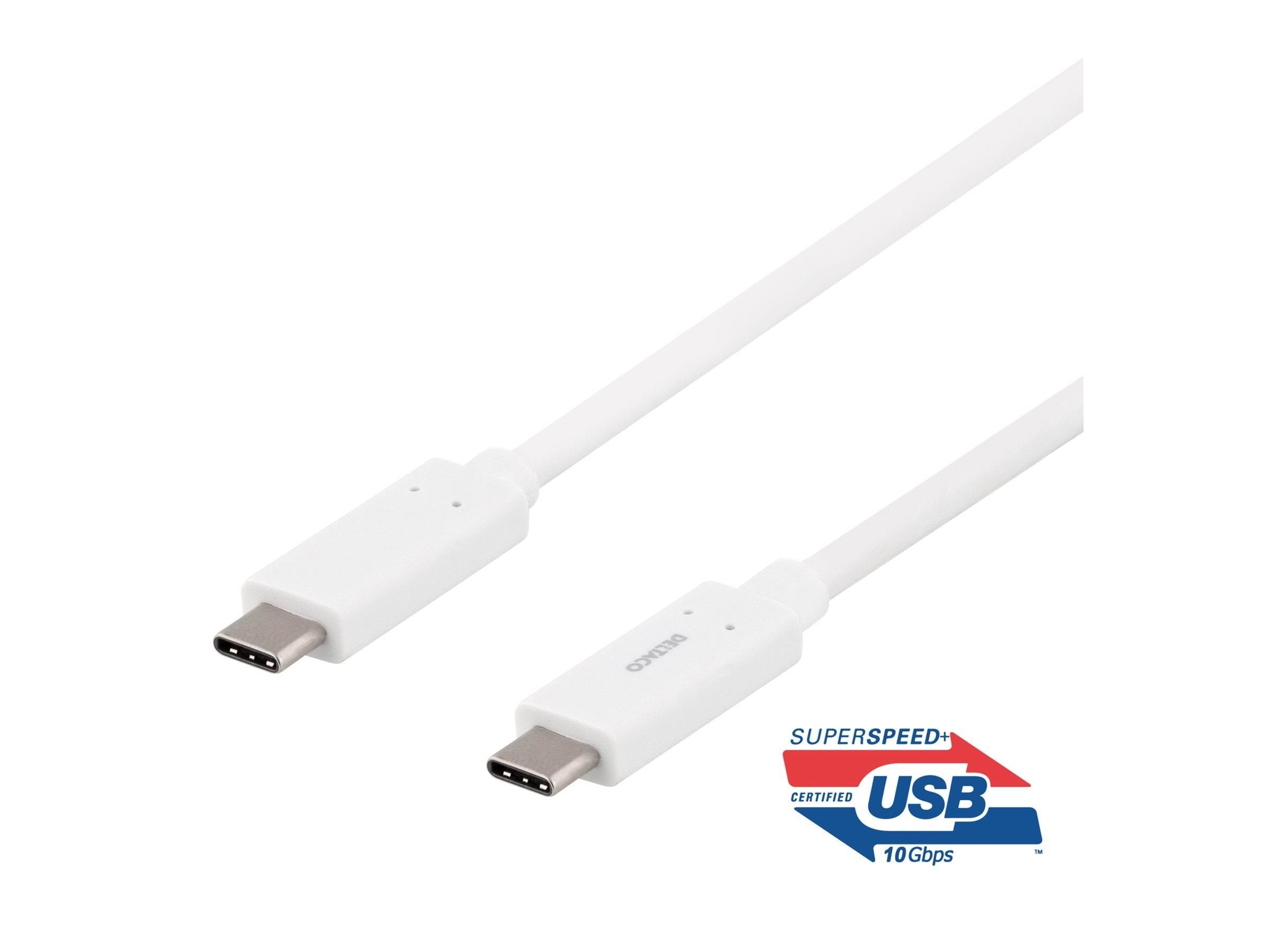 Deltaco Usbc-1126m - Usb-c Cable - 24 Pin Usb-c to 24 Pin Usb-c - 50 cm - Usb Kabel