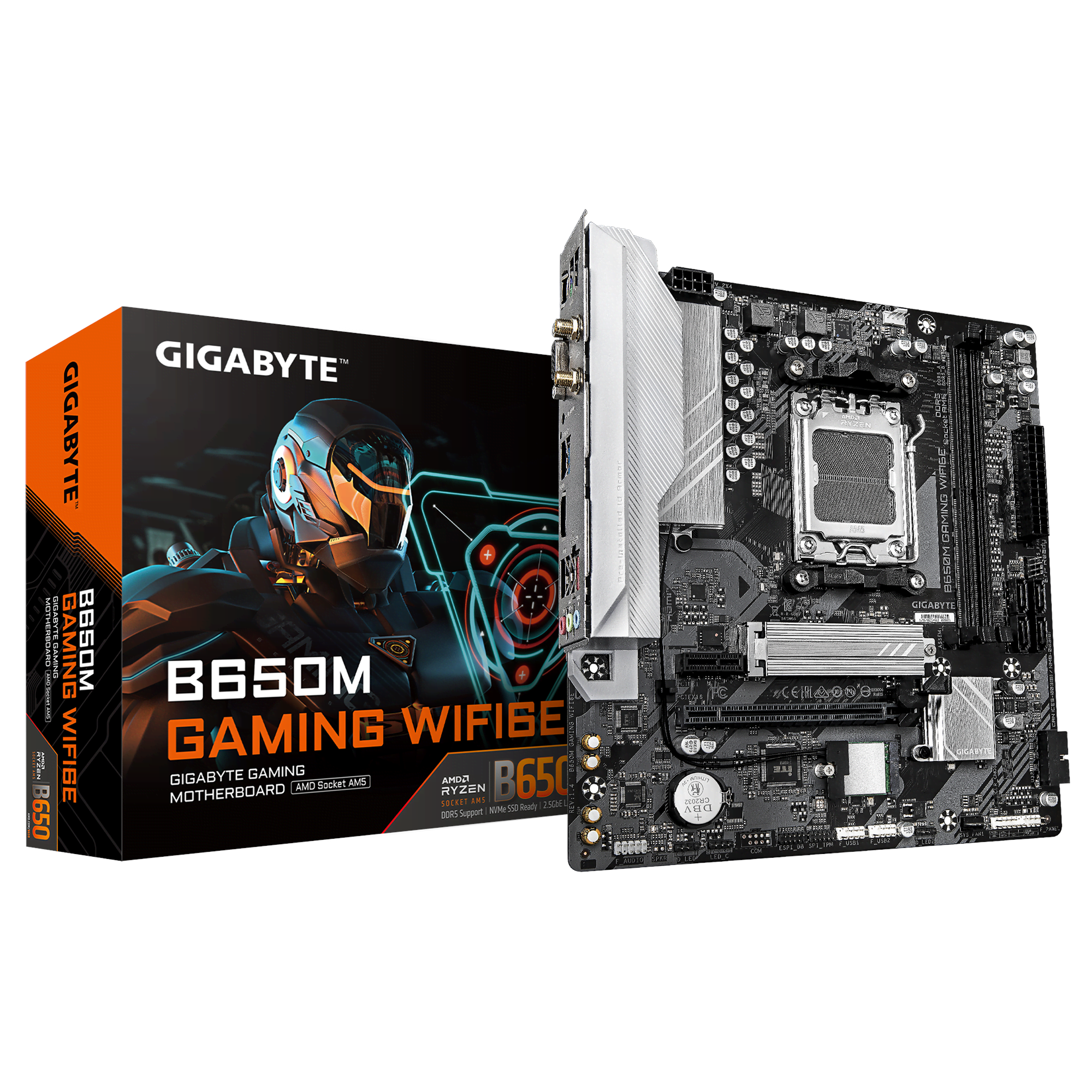 Gigabyte B650m Gaming Wifi6e Mainboard - Amd B650 - Amd Am5 - Ddr5 Ram - Micro-atx