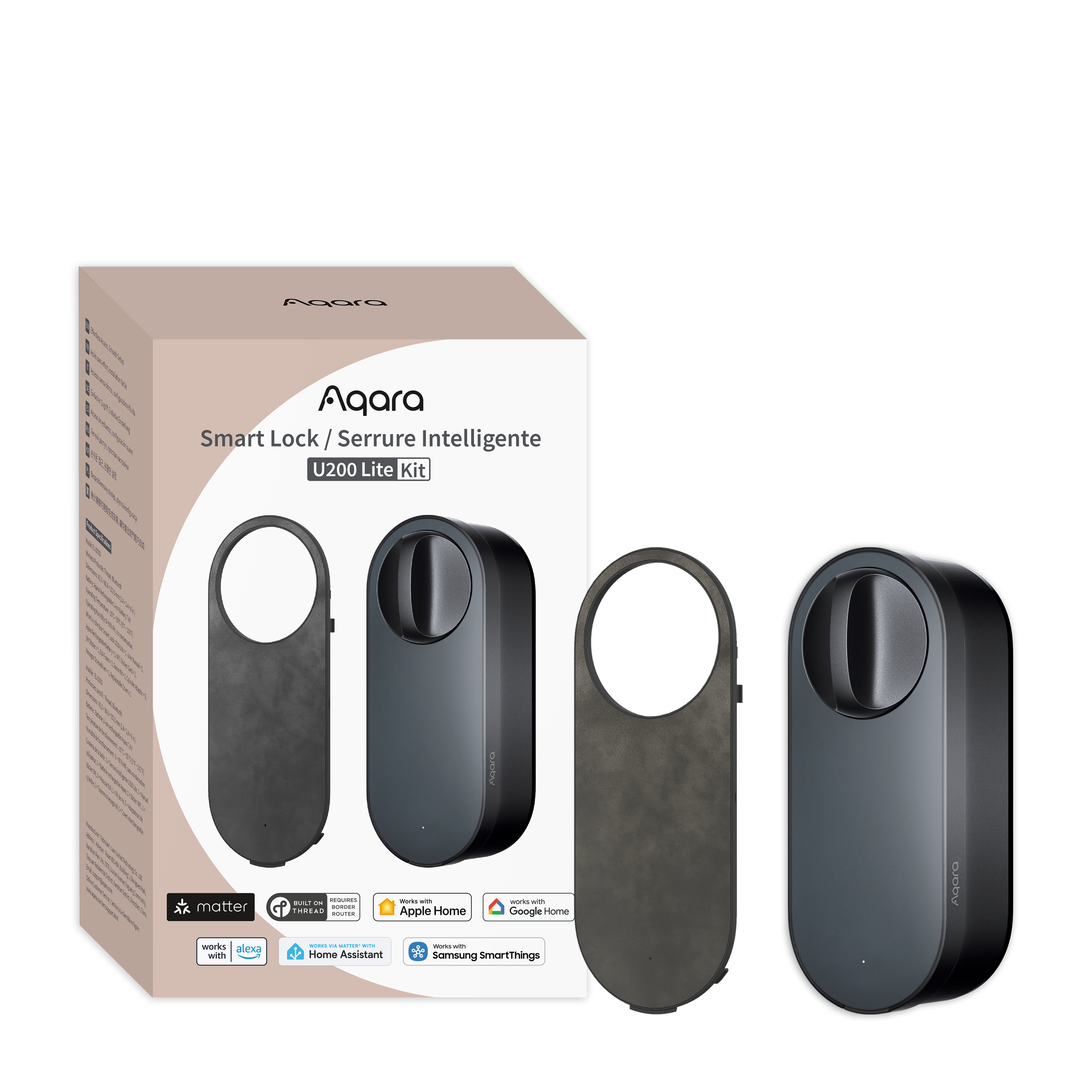 Aqara Smart Lock U200 Lite Kit - Black - Smart Home El-d03d-b