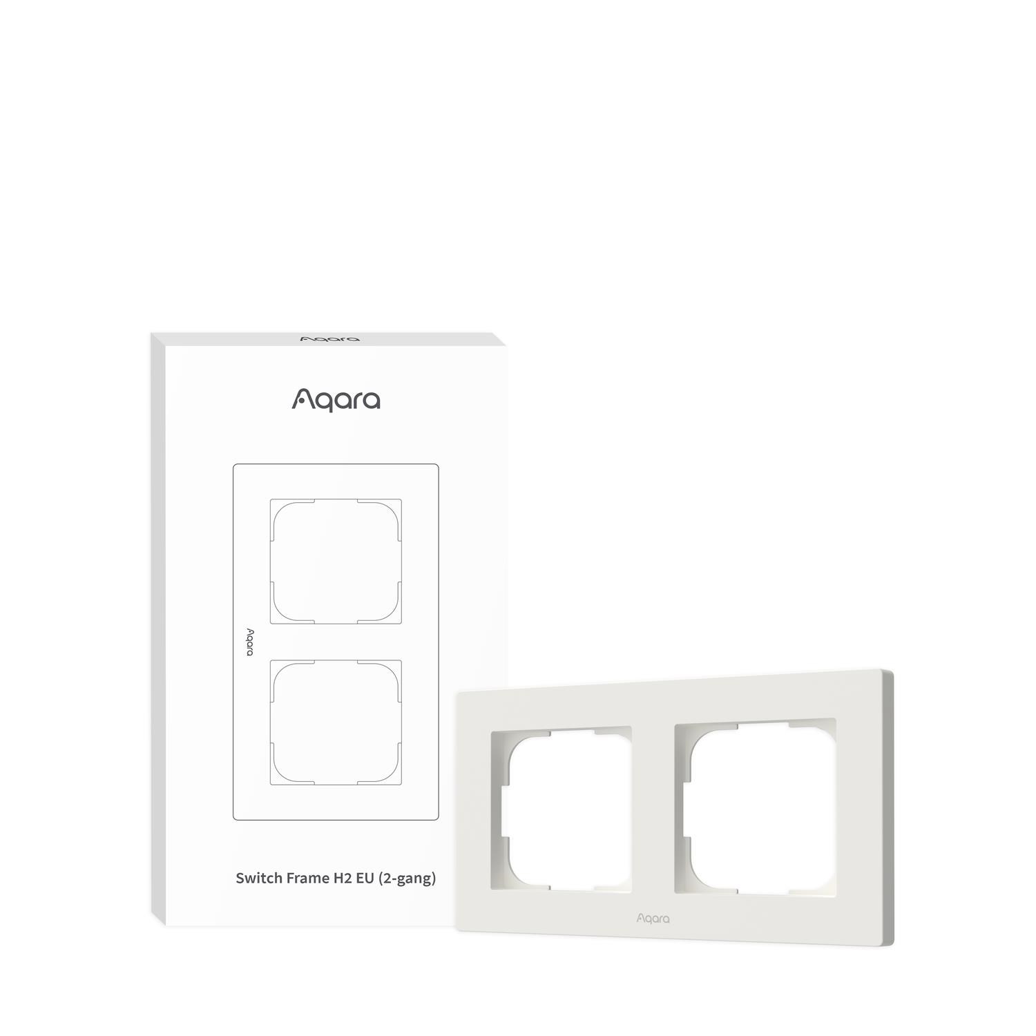 Aqara Switch Frame H2 EU White (2-gang) - Smart Home