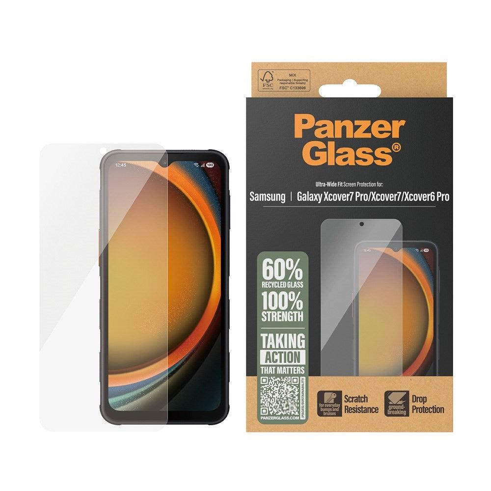Panzerglass Screen Protector Samsung Galaxy Xcover7 Pro | Xcover7 | Xcover6 Pro | Ultra-wide Fit - Handys Schutzfolie