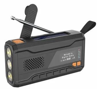 Denver Scd-2033 - Emergency Radio - Solar - Dynamo - 2000mah Powerbank - Dab/fm - Schwarz - Dab Netzwerk Und Radiowecker