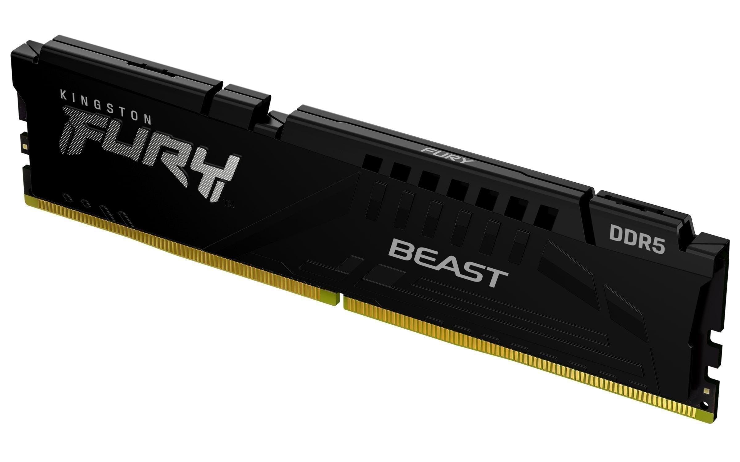 Kingston Fury Beast Ddr5-5600 - 32gb - Cl36 - Single Channel (1 Pcs) - Amd Expo & Intel Xmp - Schwarz - Ram
