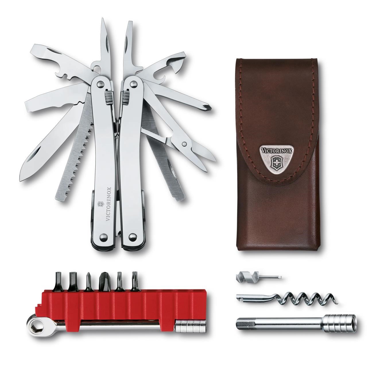 Victorinox Swiss Tool Spirit X Plus Ratchet (Leather) - Multifunktionswerkzeuge