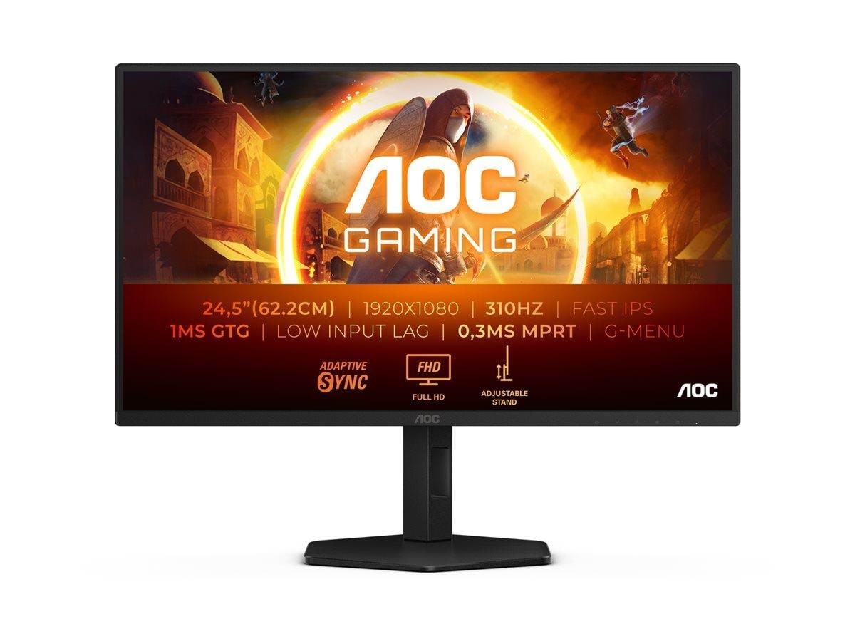 24,5" Aoc Gaming 25g4sxu - 1920x1080 (Fhd) - 310hz - Ips - Bildschirm Grey