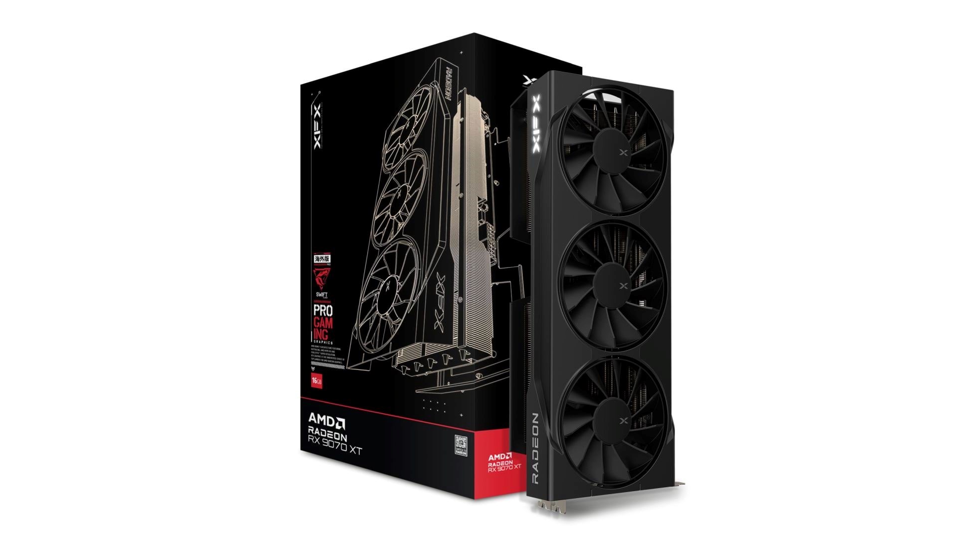 Xfx Radeon RX 9070 XT Gaming - 16gb Gddr6 Ram - Grafikkarte