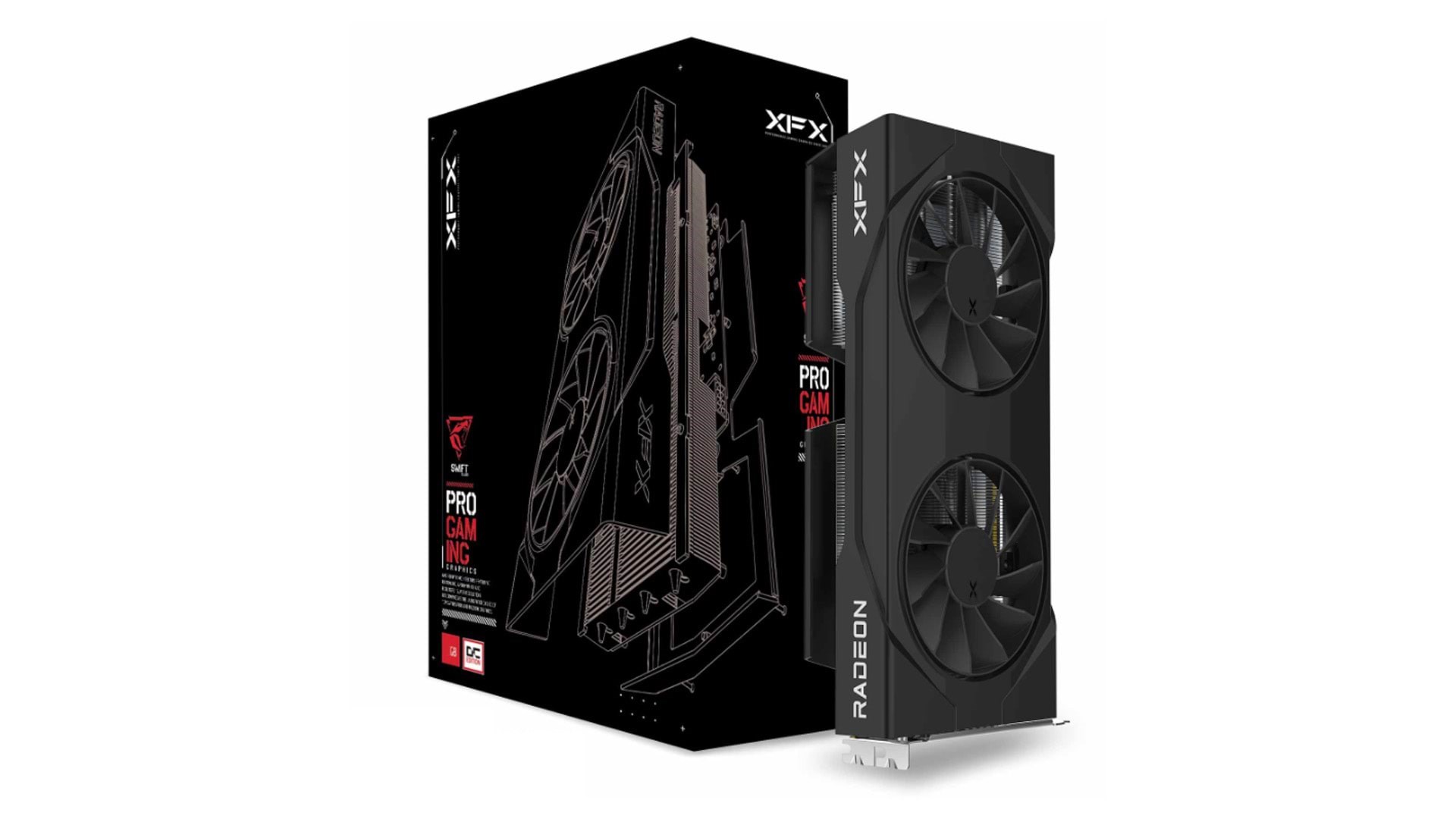 Xfx Radeon RX 9060 XT Gaming - 16gb Gddr6 Ram - Grafikkarte Schwarz Rx-96tsw16bq