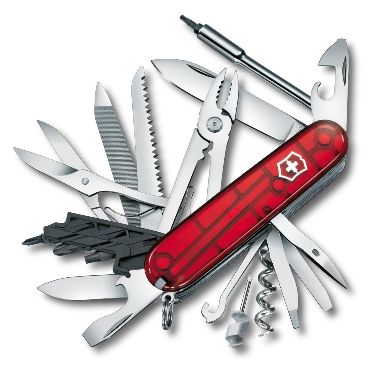 Victorinox Cyber Tool L (Red Transparent) - Multifunktionswerkzeuge V-1.77 75.T