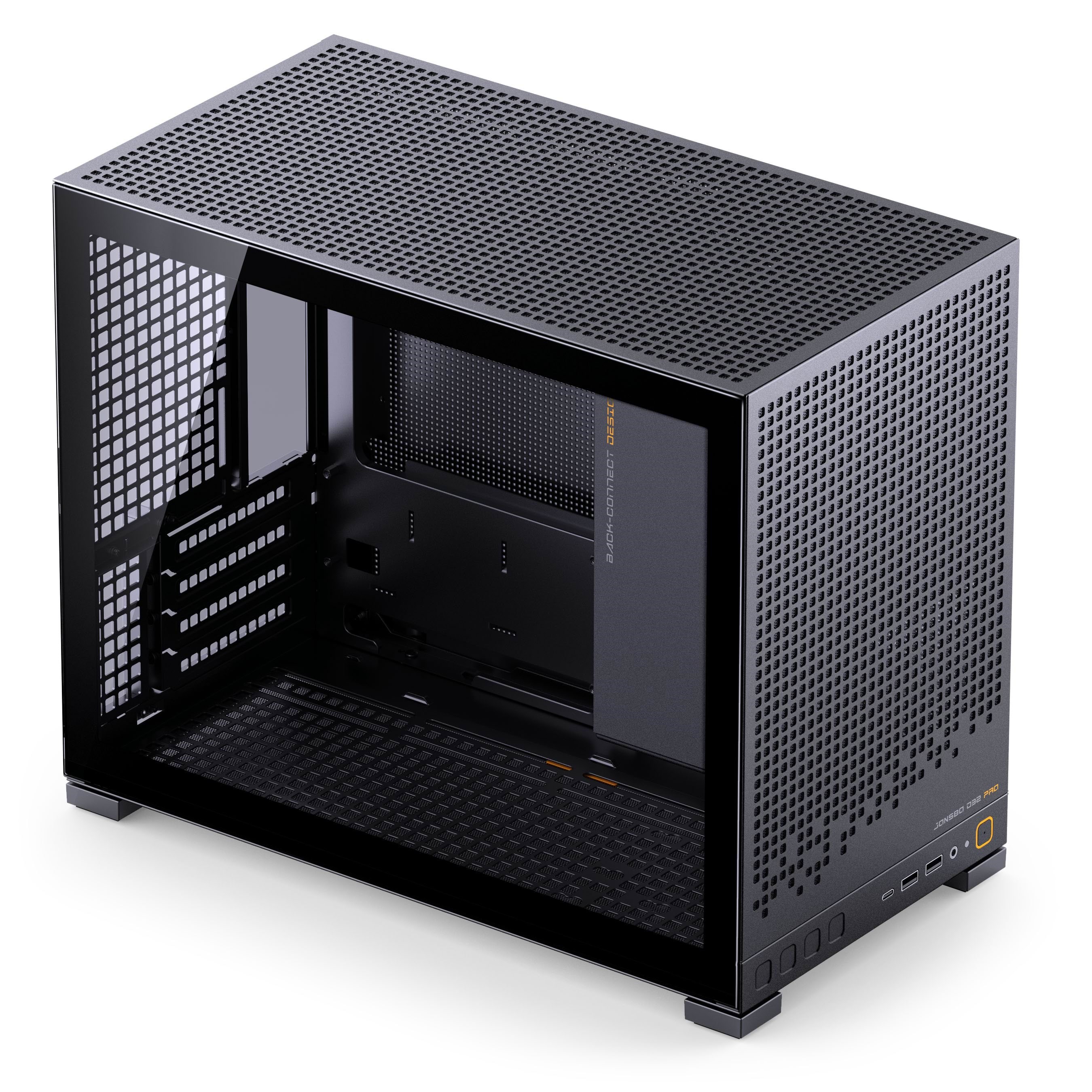 Jonsbo D32 Pro Black - Gehäuse - Miditower - Schwarz - Gehaeuse