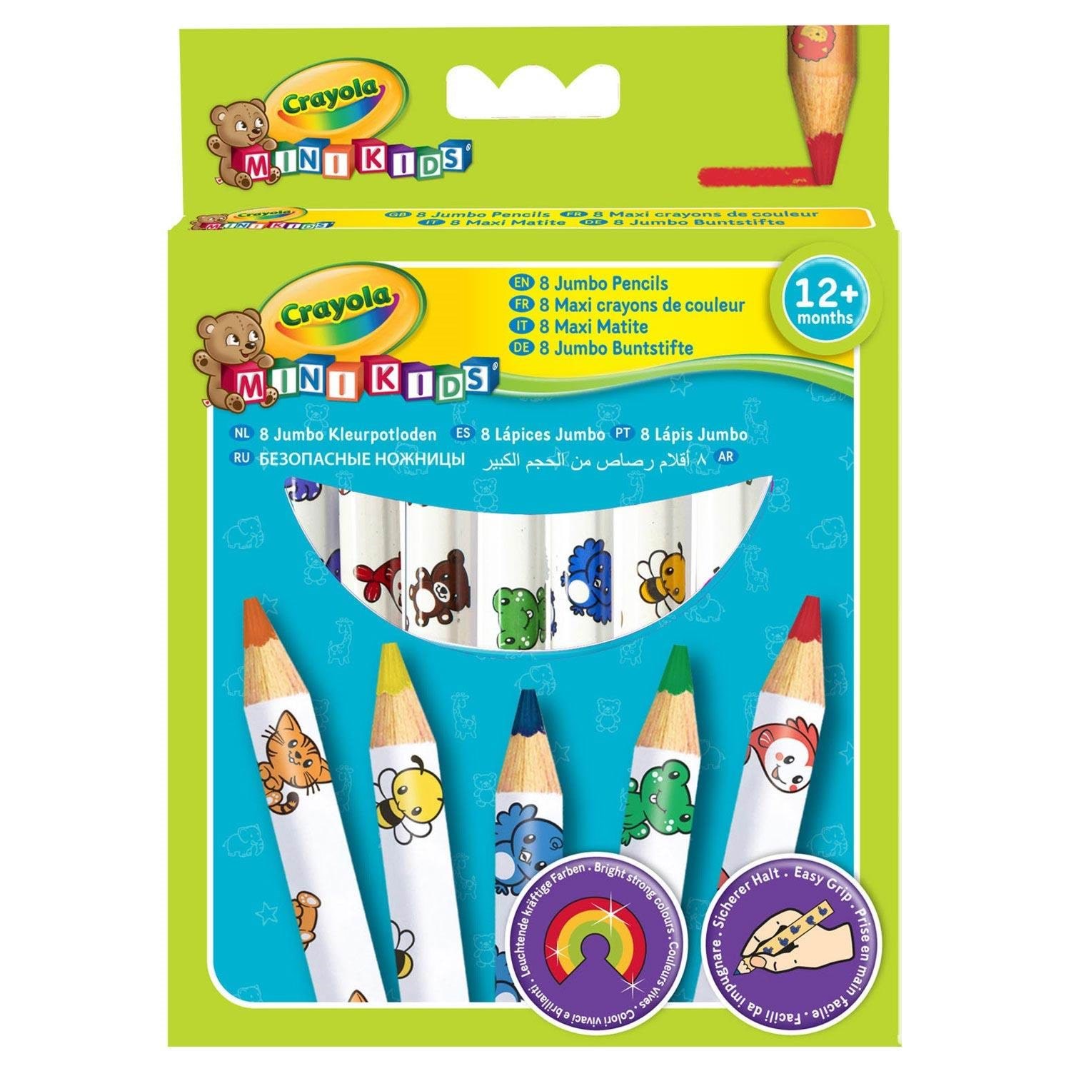 Crayola Mini Kids Jumbo Dekorierte Bleistifte 8 Stk. - Kreativ Spiele